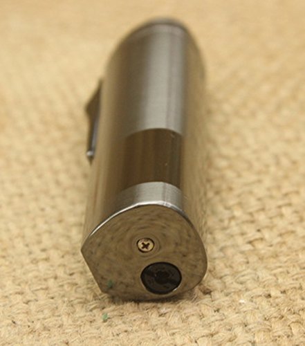 Jet Torch Flame Windproof Lighter - Refillable Butane Lighter for Outdoor Camping, BBQ, Candle Lighting & DIY Projects (Butane Not Included)