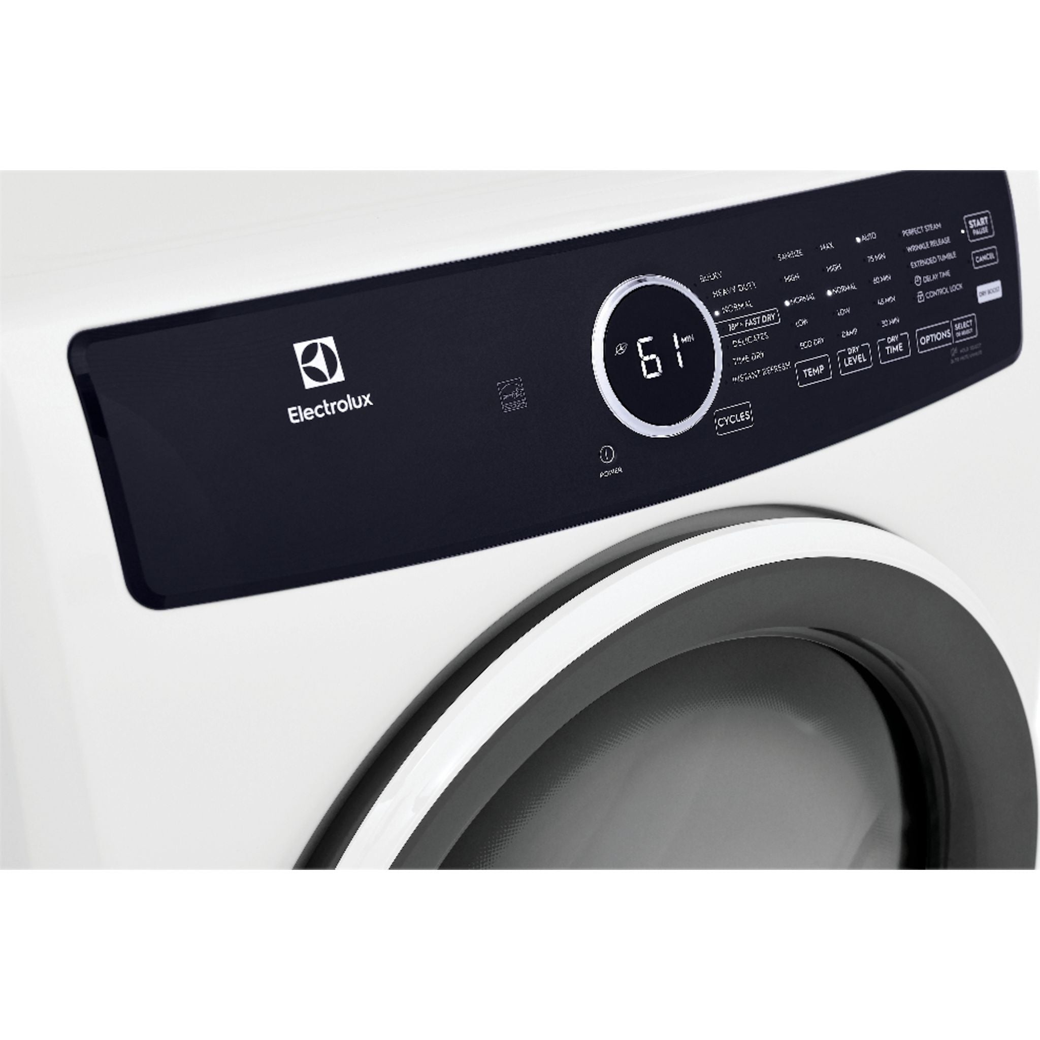 Electrolux ELFG7437AW 7.4 cu. ft. White Gas Dryer - Energy Efficient Laundry Appliance for Home & Apartment Use