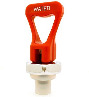 Premium Faucet Upper Assembly with Red Water Handle - Durable Replacement Part for Kitchen & Bathroom Sink Faucets