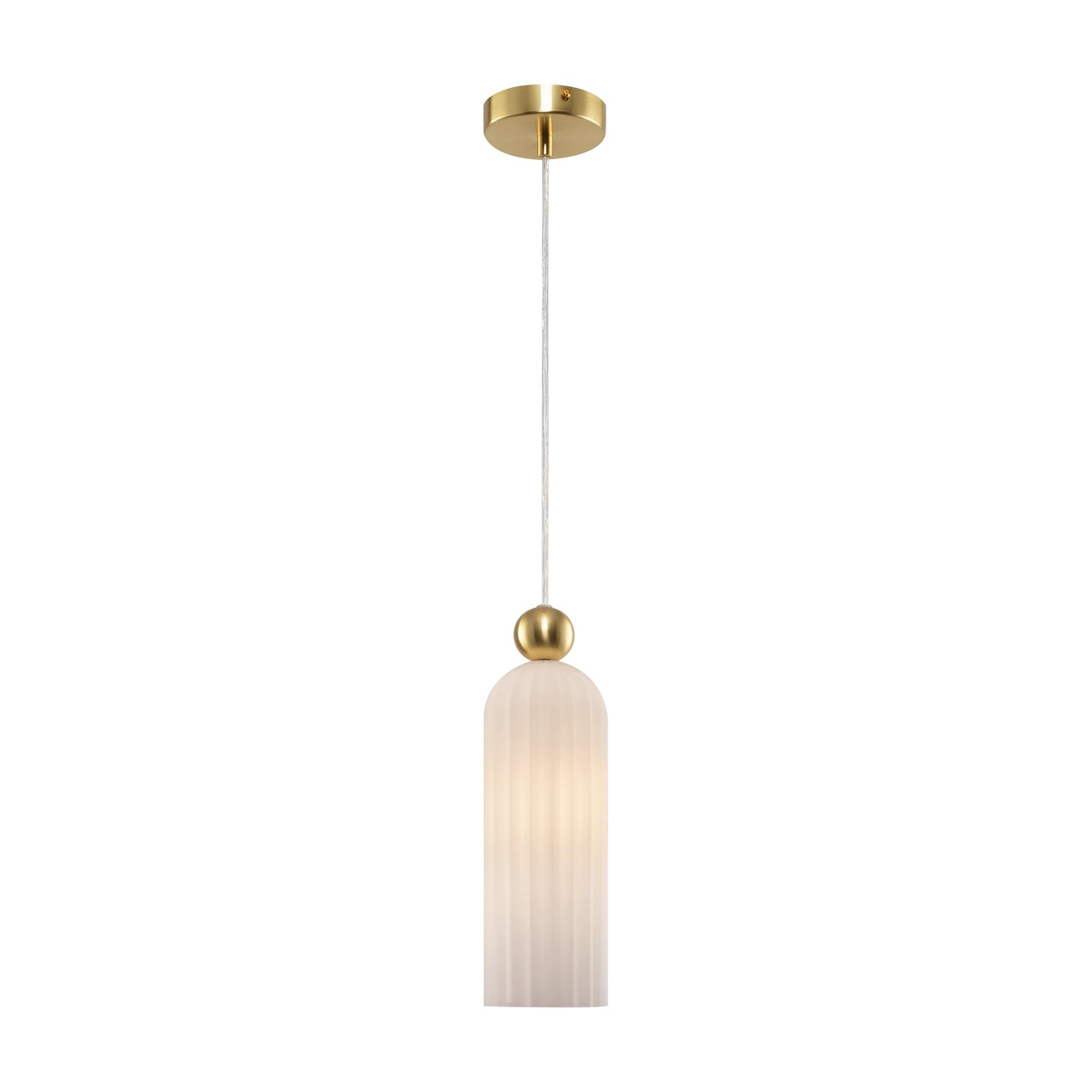 Vintage Pendant Light - Brass & Grey/Brass & Cognac/Brass & White Finish IP20 Rated - Perfect for Dining Room, Kitchen Island or Bedroom Lighting