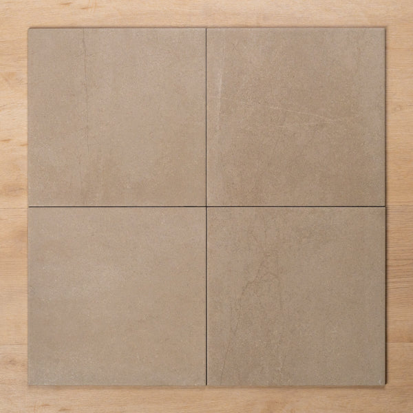 Premium Burleigh Latte Matt Cushioned Edge Porcelain Tile 300x300mm - Elegant Floor & Wall Tiles for Kitchen, Bathroom & Living Room Decor