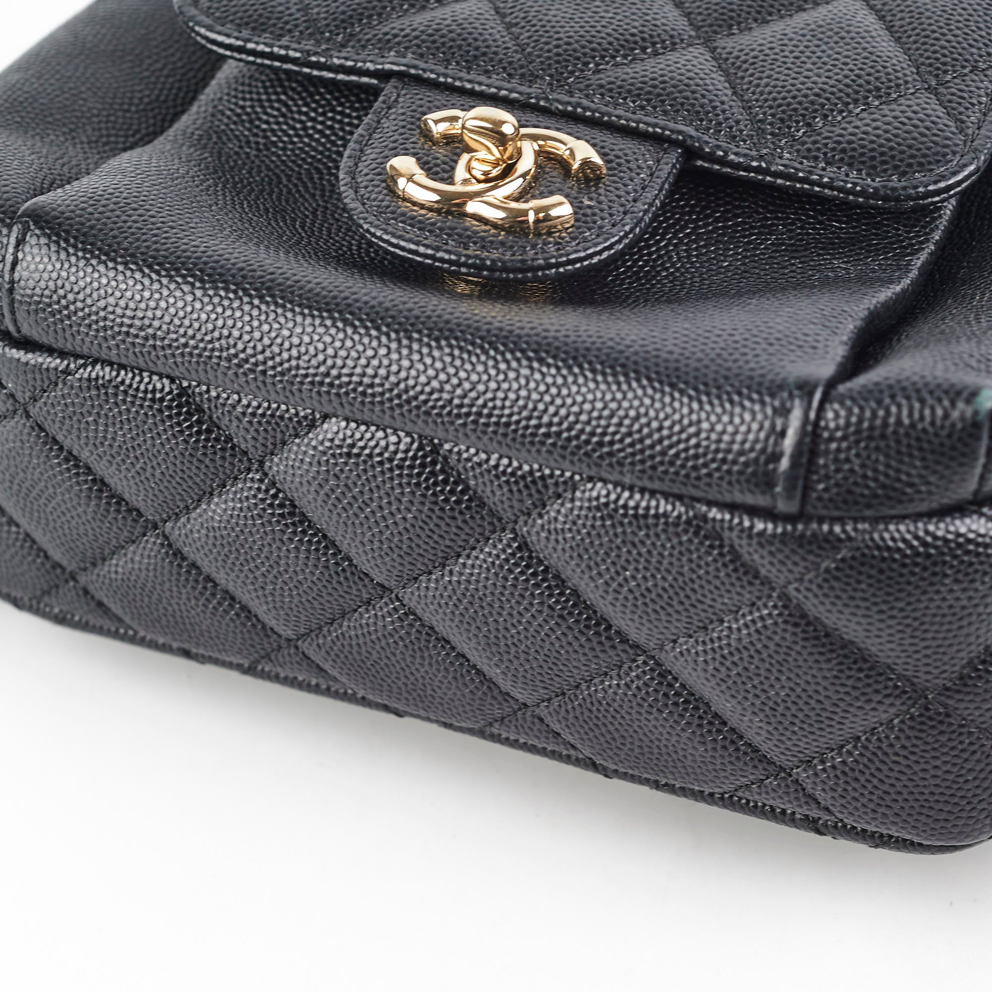 Chanel Mini Caviar Leather Black Backpack - Luxury Designer Handbag for Women | Perfect for Travel, Work & Everyday Use