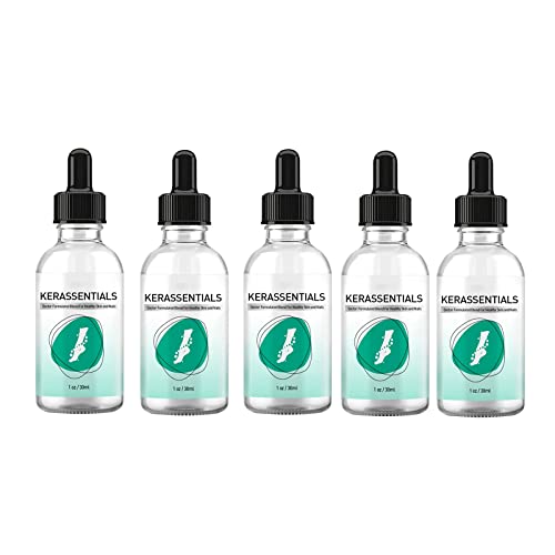 Kerassentials Toenail Fungus Treatment Oil - Healthy Skin & Nail Care Solution (5 Pack) - Effective for Athlete's Foot, Nail Fungus & Dry Skin Relief