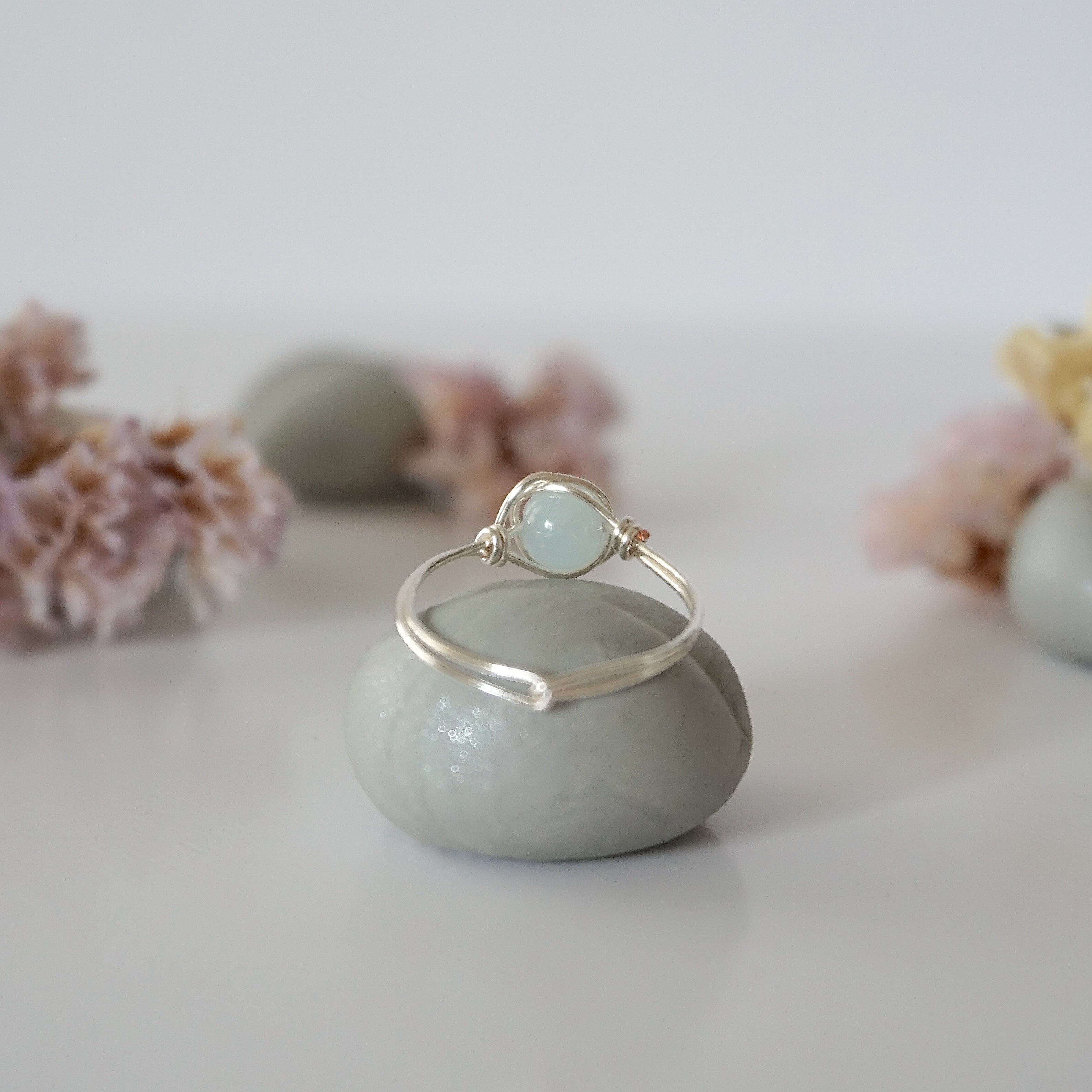 Elegant Aquamarine Birthstone Ring for Women - March Birthstone Jewelry Gift for Mom, Sister, Wife - Perfect for Birthdays, Anniversaries & Special Occasions