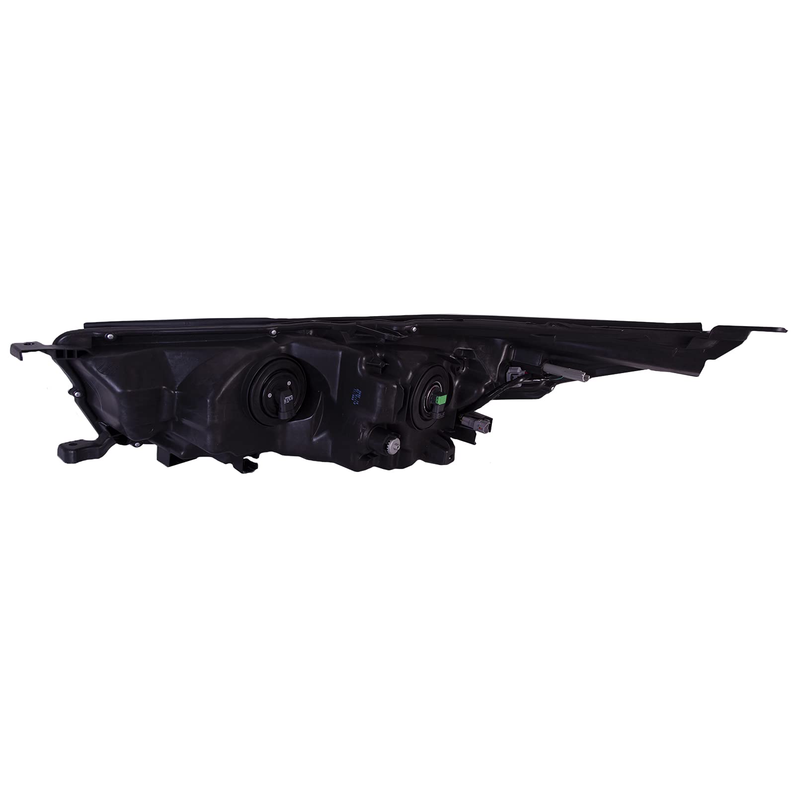 PERDE Black Housing Clear Lens Headlights Set for Toyota Highlander 2014-2016 - Upgrade Your Night Driving Safety & Style