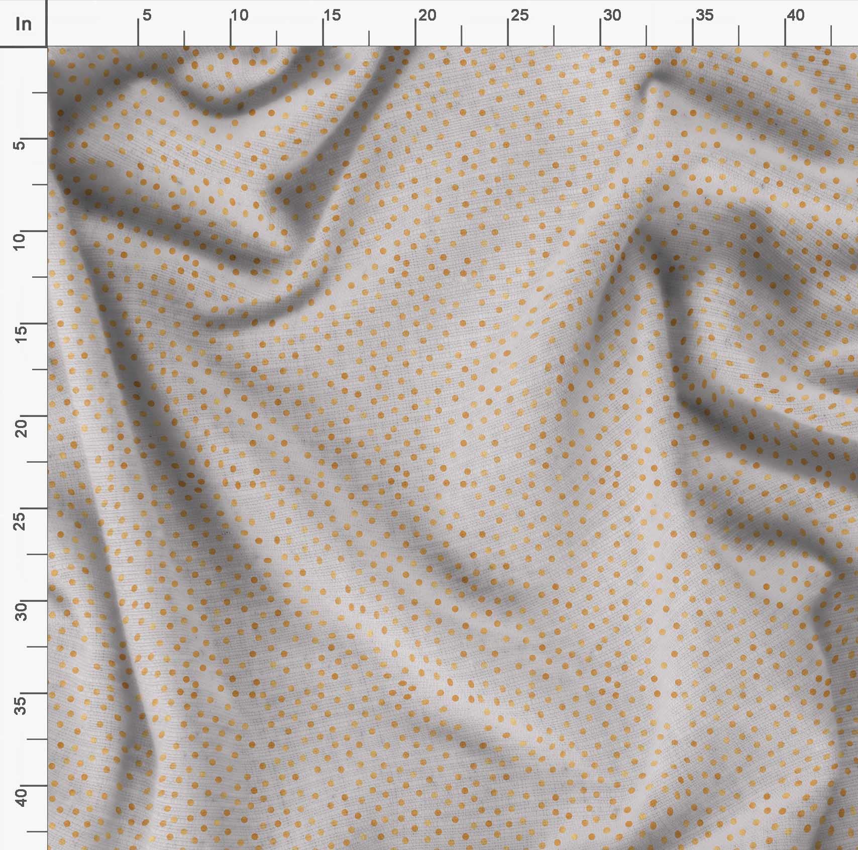 Soimoi Moss Georgette Gray Fabric by The Yard - 42 Inch Wide Polka Dot Printed Fabric for Dresses, Blouses & DIY Crafts - Lightweight & Flowy Material for Fashion Sewing Projects