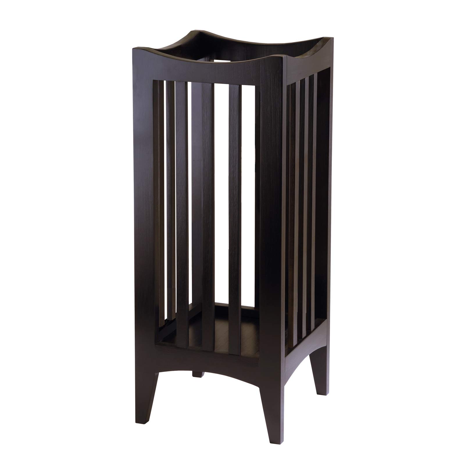 Winsome Wood Portland Cappuccino Storage Organizer - Stylish Shelf Unit for Living Room, Bedroom, or Office