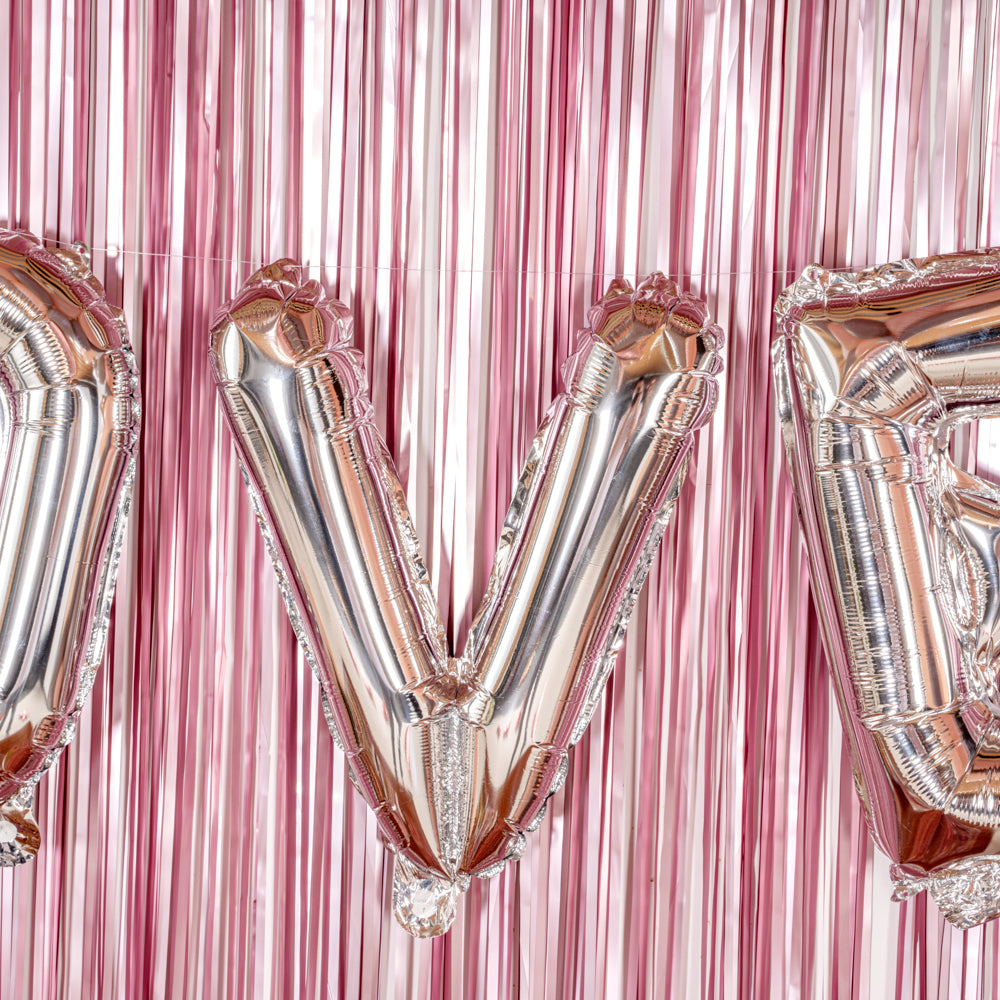 Balloonify Silver Mylar Letter V Balloon - 16 Inch Large Foil Alphabet Balloon for Birthday Party Decorations, Wedding, Baby Shower & Anniversary Celebrations