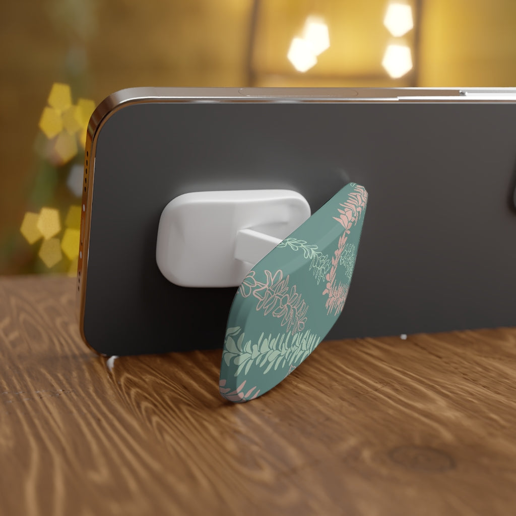 Groovy Pua Melia Phone Grip - Non-Slip Phone Holder with Adhesive Back for iPhone & Samsung - Perfect for Selfies, Gym Workouts & Daily Commute