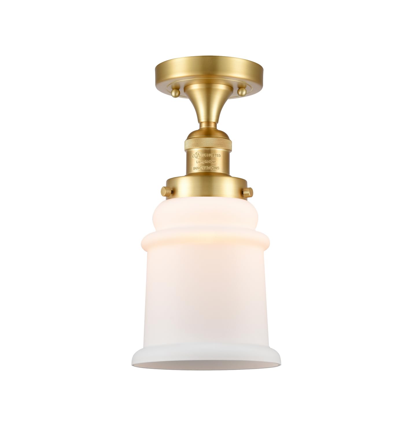 517-1CH-SG-G181-LED Bare Bulb 1 Light Cord Set in Satin Gold - Vintage Edison Style Pendant Lighting for Bedroom, Living Room, Cafe & Restaurant Decor