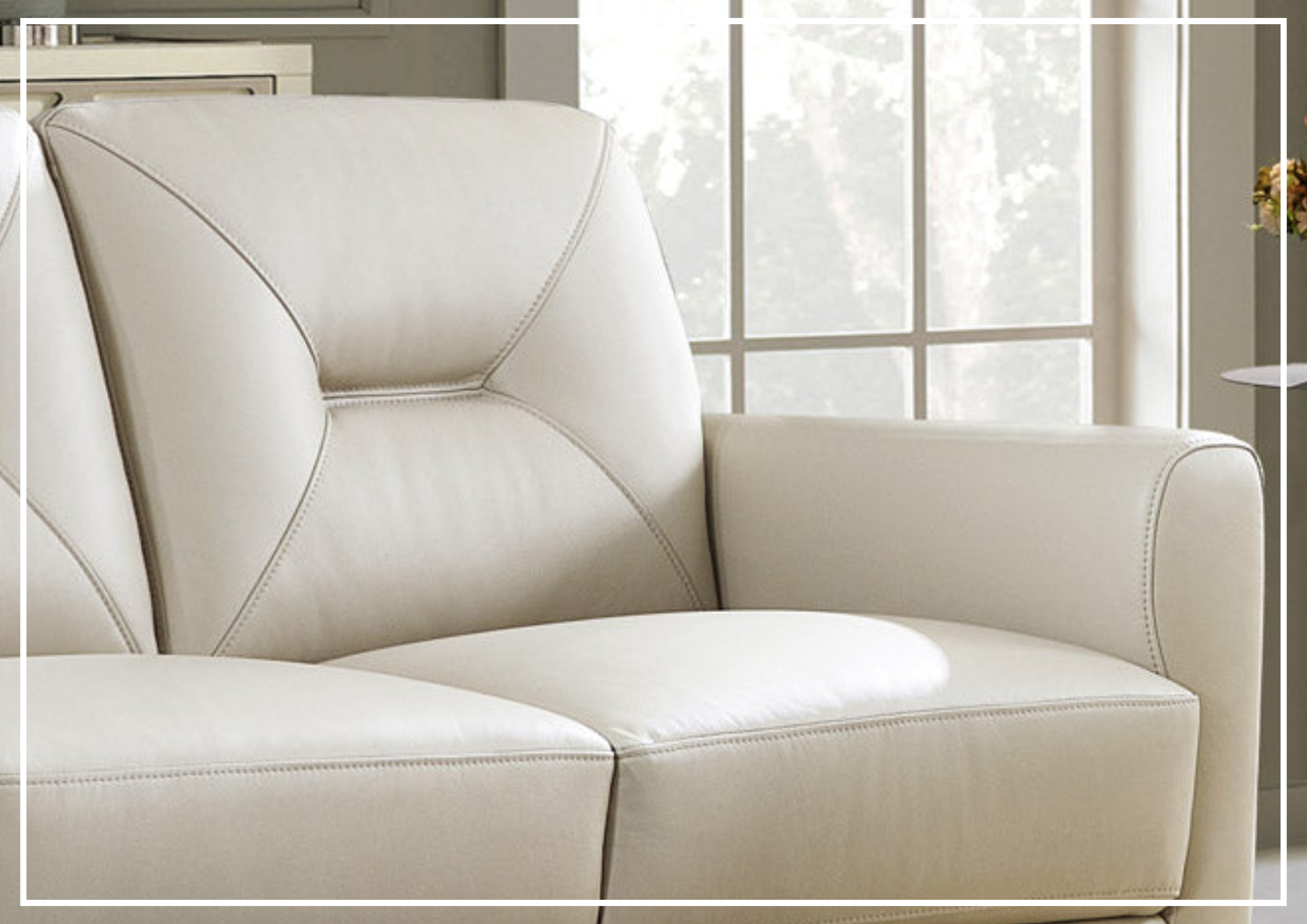 Hydeline Mavis 3-Seater Premium Leather Sofa - Genuine Top Grain Leather, Comfortable Cushioning, Sturdy Wood Frame - Perfect for Living Room, Lounge, Office Waiting Area & Home Theater
