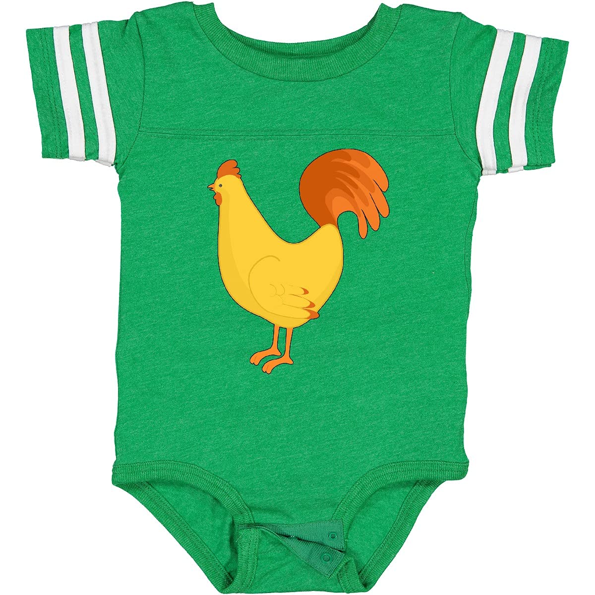 Inktastic Adorable Yellow Chicken Baby Bodysuit - Soft Cotton Onesie for Infants & Toddlers - Perfect for Playtime, Photo Shoots & Everyday Wear