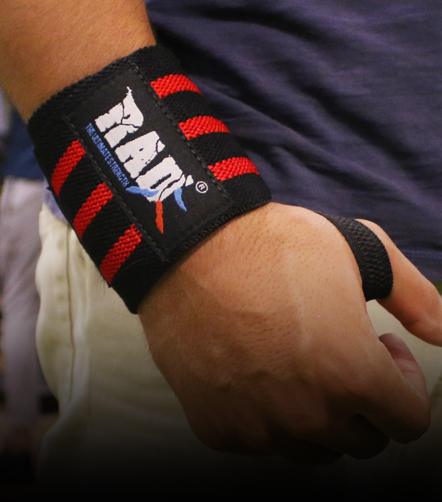 Premium RAD Weight Lifting Wrist Wraps - Support & Protection for Powerlifting, CrossFit & Gym Training - Ideal for Heavy Lifting & Strength Workouts