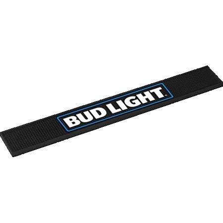 Bud Light Bar Mat - Non-Slip Beer Drip Tray for Countertops & Tables - Perfect for Home Bars, Pubs, and Parties