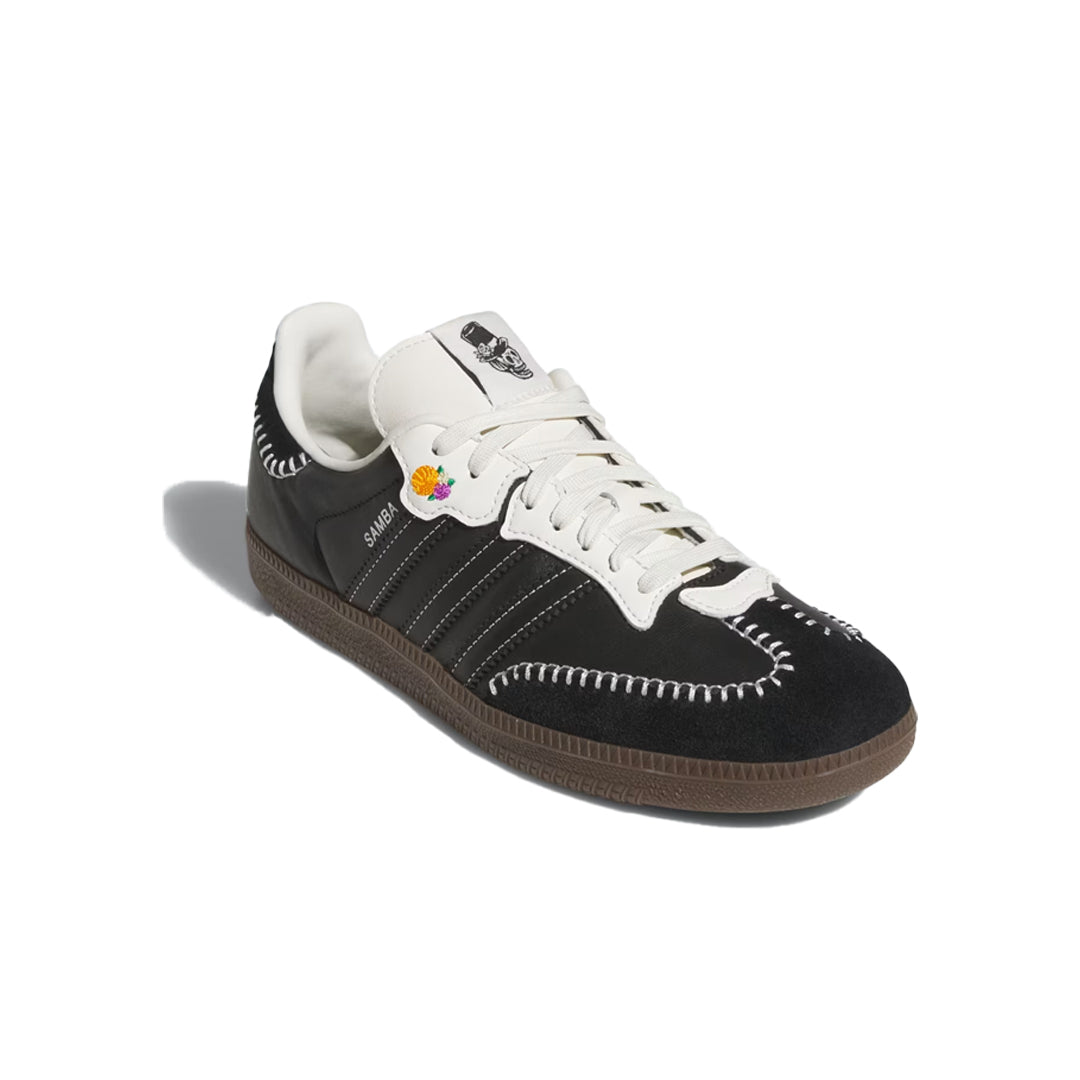 SAMBA OG Día De Los Muertos Core Black Sneakers - Limited Edition Day of the Dead Shoes for Men & Women | Perfect for Casual Wear, Street Style & Festival Outfits