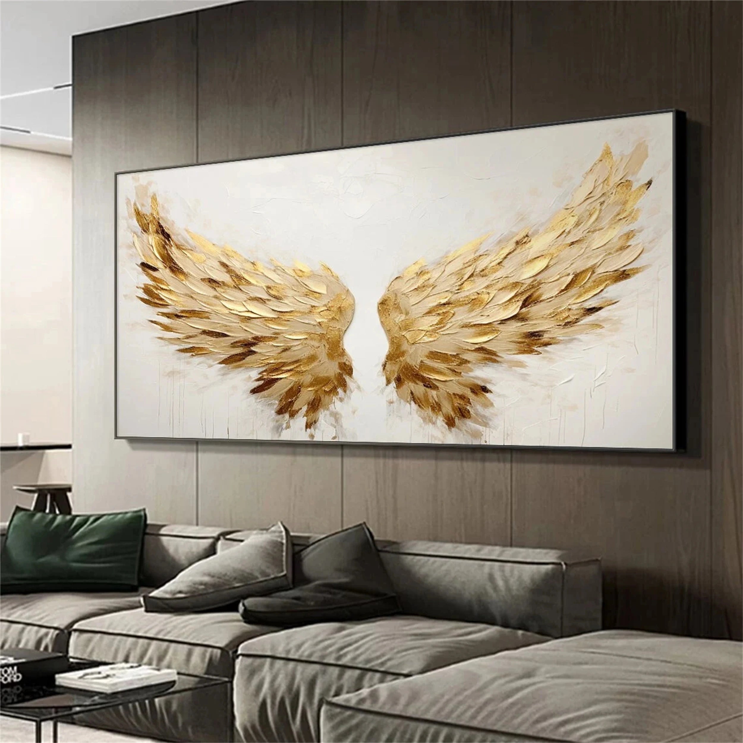 Abstract Painting #AB 090 - Modern Wall Art for Living Room, Bedroom & Office Decor | Handmade Canvas Artwork
