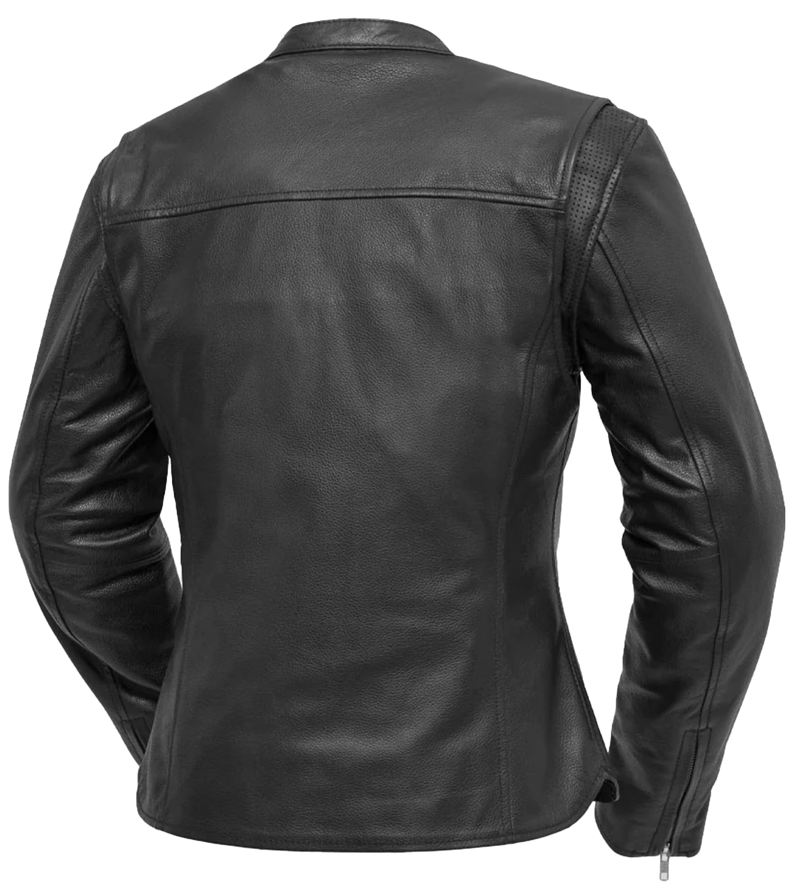 First Mfg Co - Roxy Women's Black Leather Motorcycle Jacket for Biker Riding | Stylish & Durable Women's Biker Jacket for Motorcycle Enthusiasts & Urban Fashion