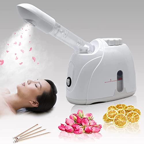 Flyson Nano-Ionic Steam Inhaler for Cold & Cough Relief - Facial Steamer with UV Sterilization & Aroma Diffuser - Fast 50-Second Mist Vaporizer Machine for Home & Travel Use (Black) - 1 Year Warranty