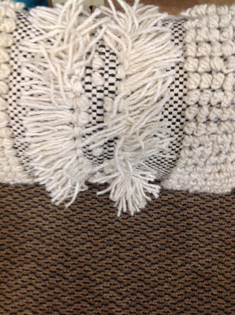 21-Inch Cream Boho Pillow with Fringe - Perfect for Bohemian Home Decor, Living Room, and Bedroom Accents