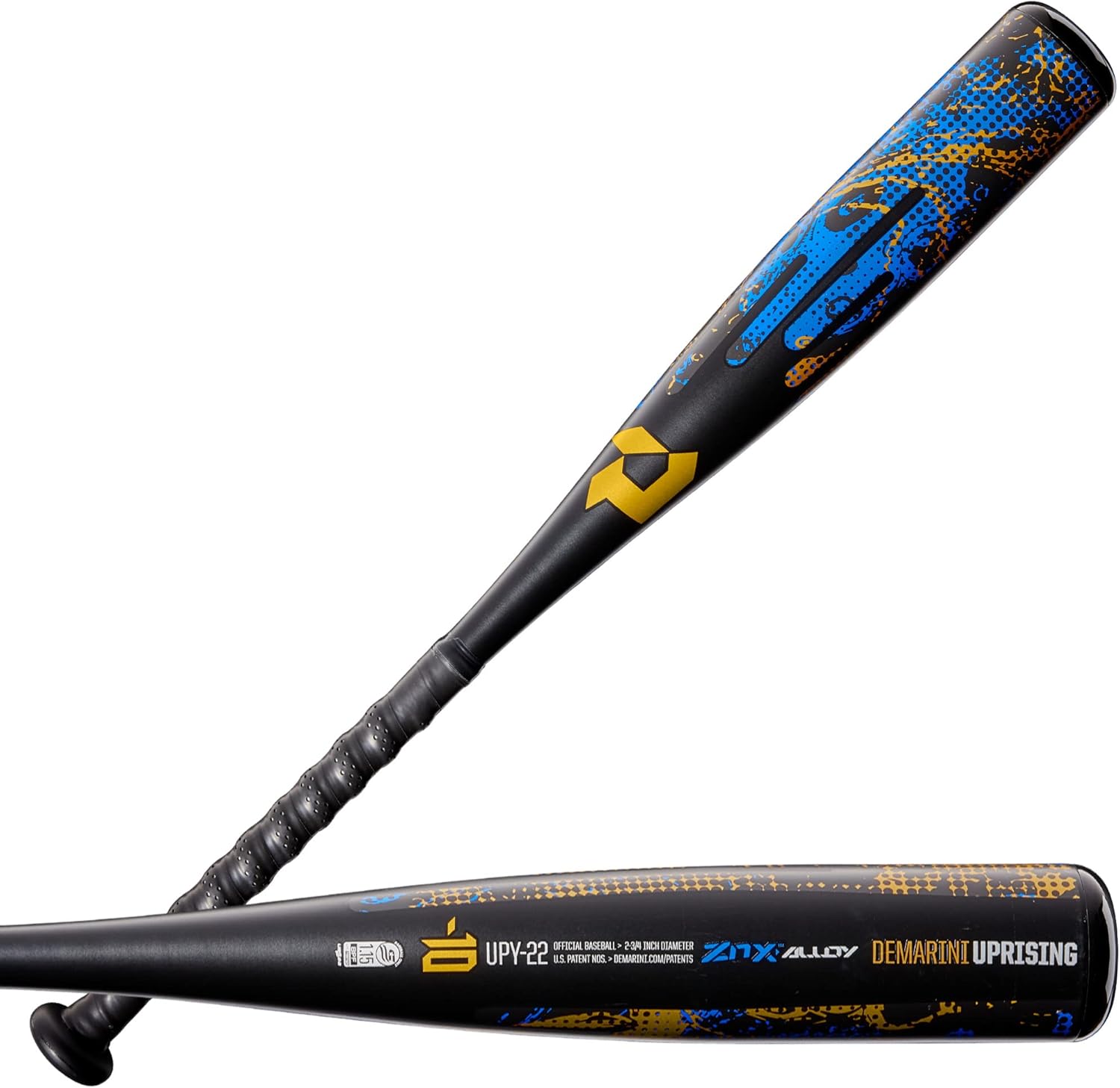 2022 DeMarini Uprising Junior Big Barrel USSSA Youth Baseball Bat -10 | Lightweight & Durable for Youth Players | Perfect for Little League & Travel Baseball Games