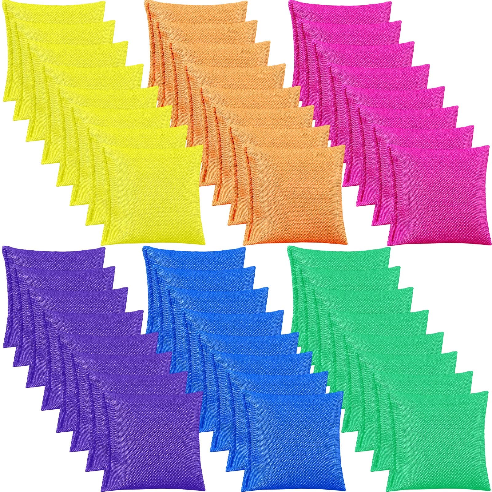 48 Pcs Colorful Nylon Bean Bags - 2.6