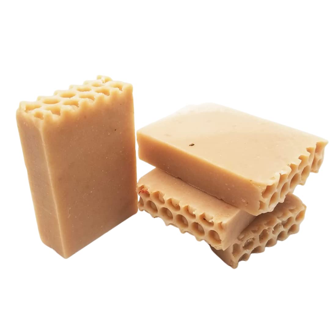 Organic Honeycomb Bar Soap Set of 2 | Handmade Natural Soap with Beeswax & Honey | Gift Set for Dry Skin Care, Bath & Shower | Eco-Friendly Moisturizing Soap Bars for Home Spa & Self Care