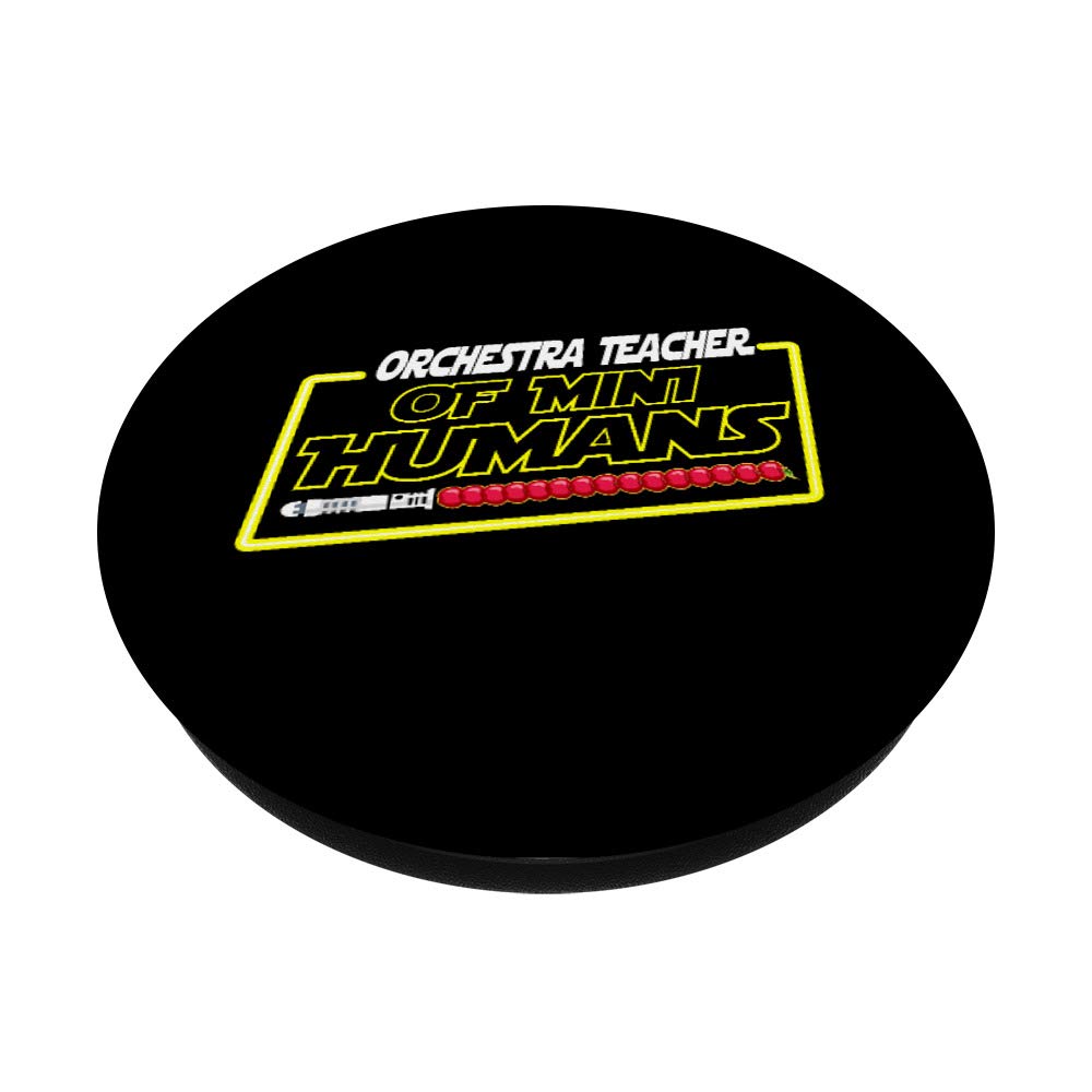Mini Orchestra Teacher Team Gifts - PopSockets Phone Grip & Stand for iPhone, Samsung & Tablets - Perfect for Music Teachers, Students & Orchestra Lovers