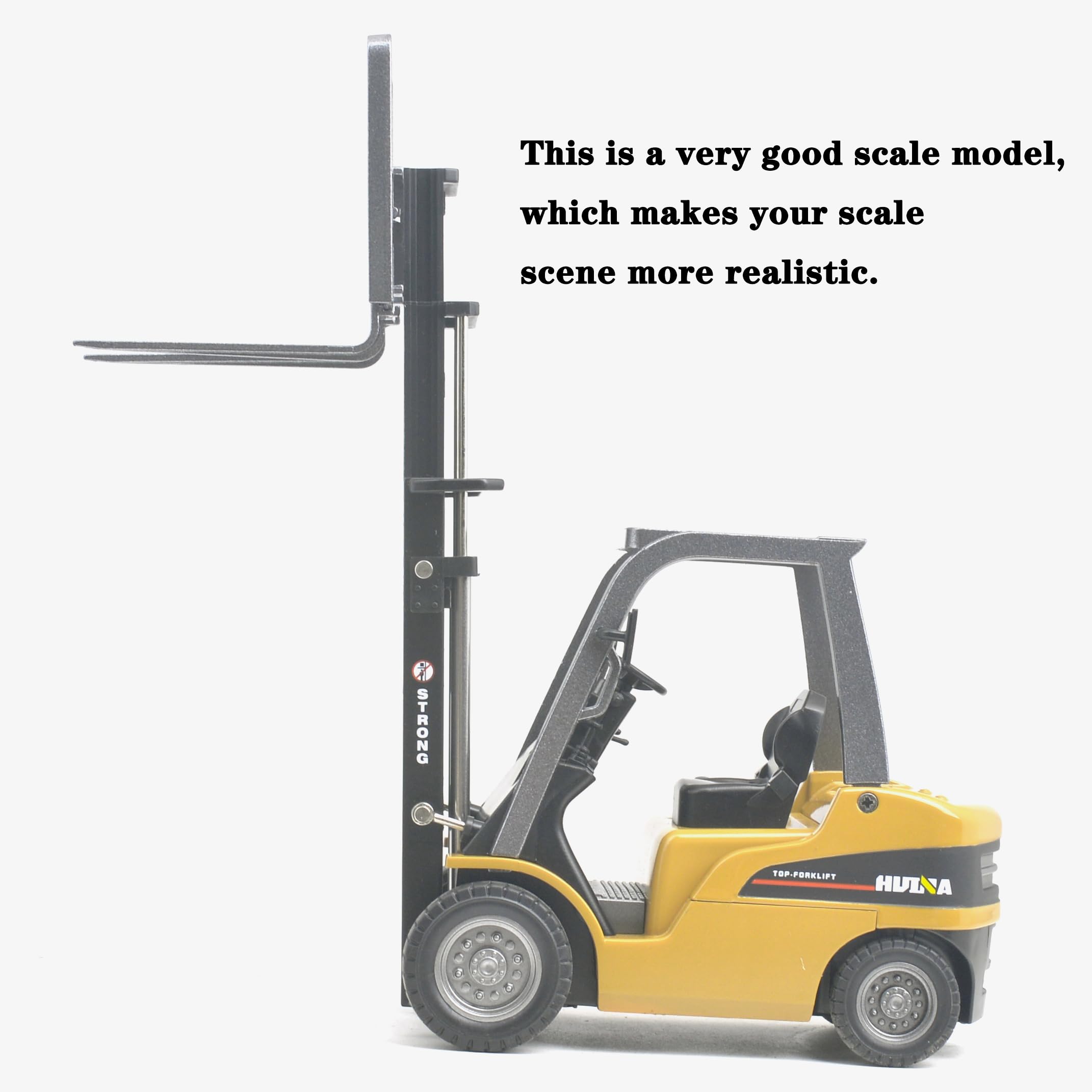 **Ailejia Alloy Forklift Truck Toy - Realistic Warehouse Construction Vehicle Model for Boys, Kids Gift - Perfect for Playtime, Collecting & Construction Role Play**
