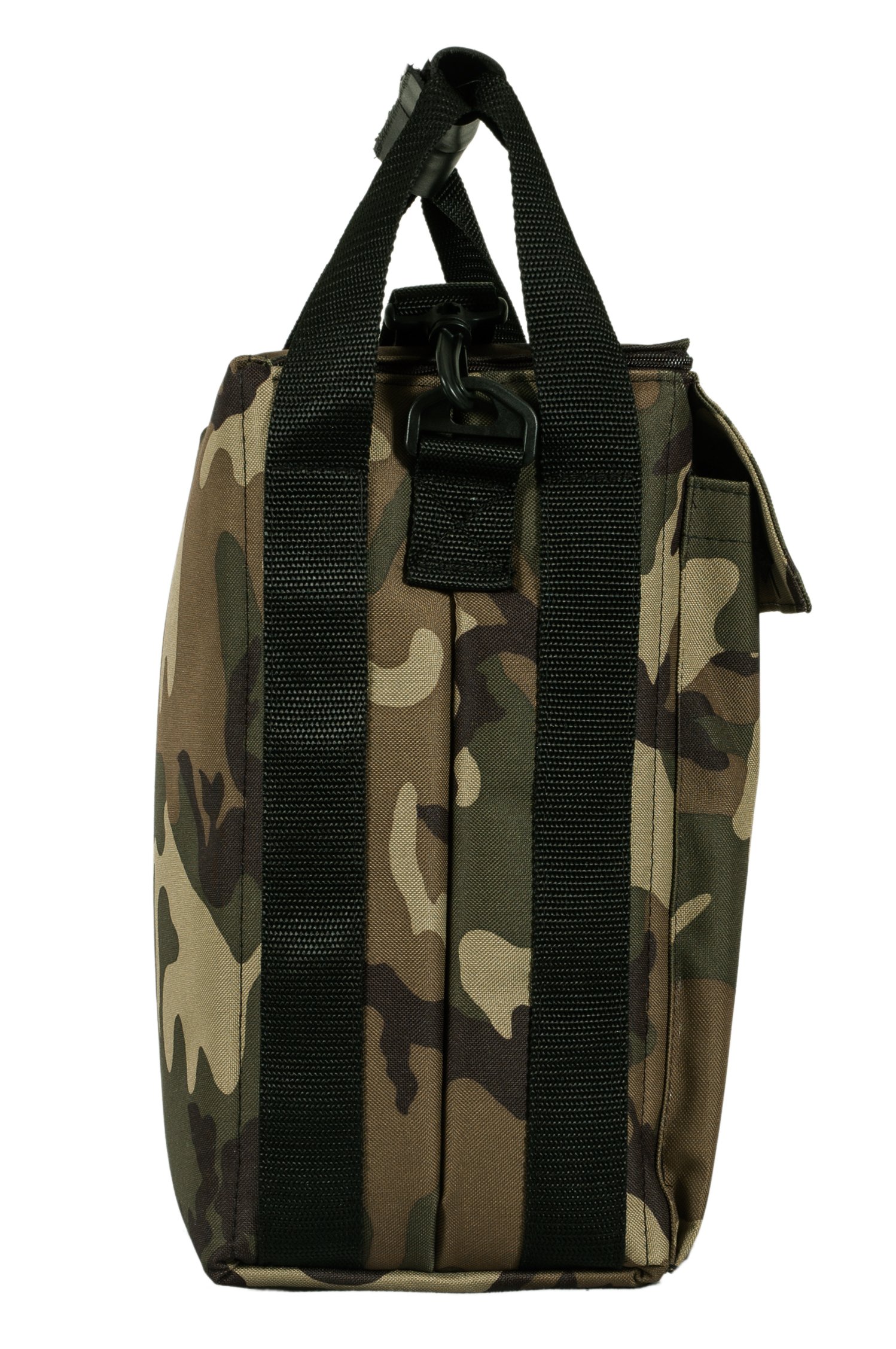 4-Bottle Insulated Wine Tote Bag with Shoulder Strap - Camouflage Design for Picnics, Camping & Outdoor Adventures