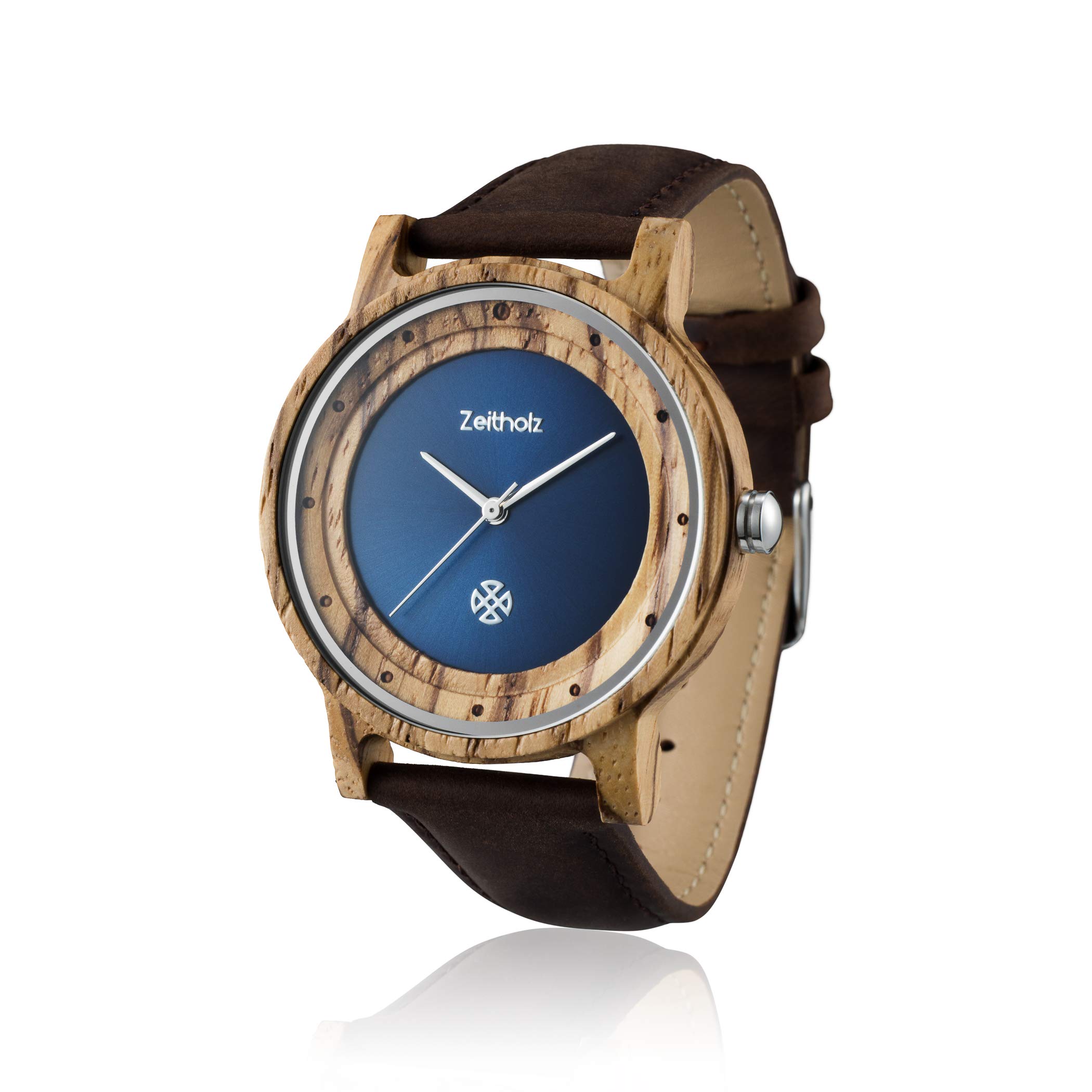 Zeitholz Unisex Wooden Watch - Handmade 100% Natural Wood Analog Watch with Quartz Movement | Lightweight Adjustable Wooden Wristwatch for Men & Women | Perfect for Casual Wear, Outdoor Activities & Eco-Friendly Gifts