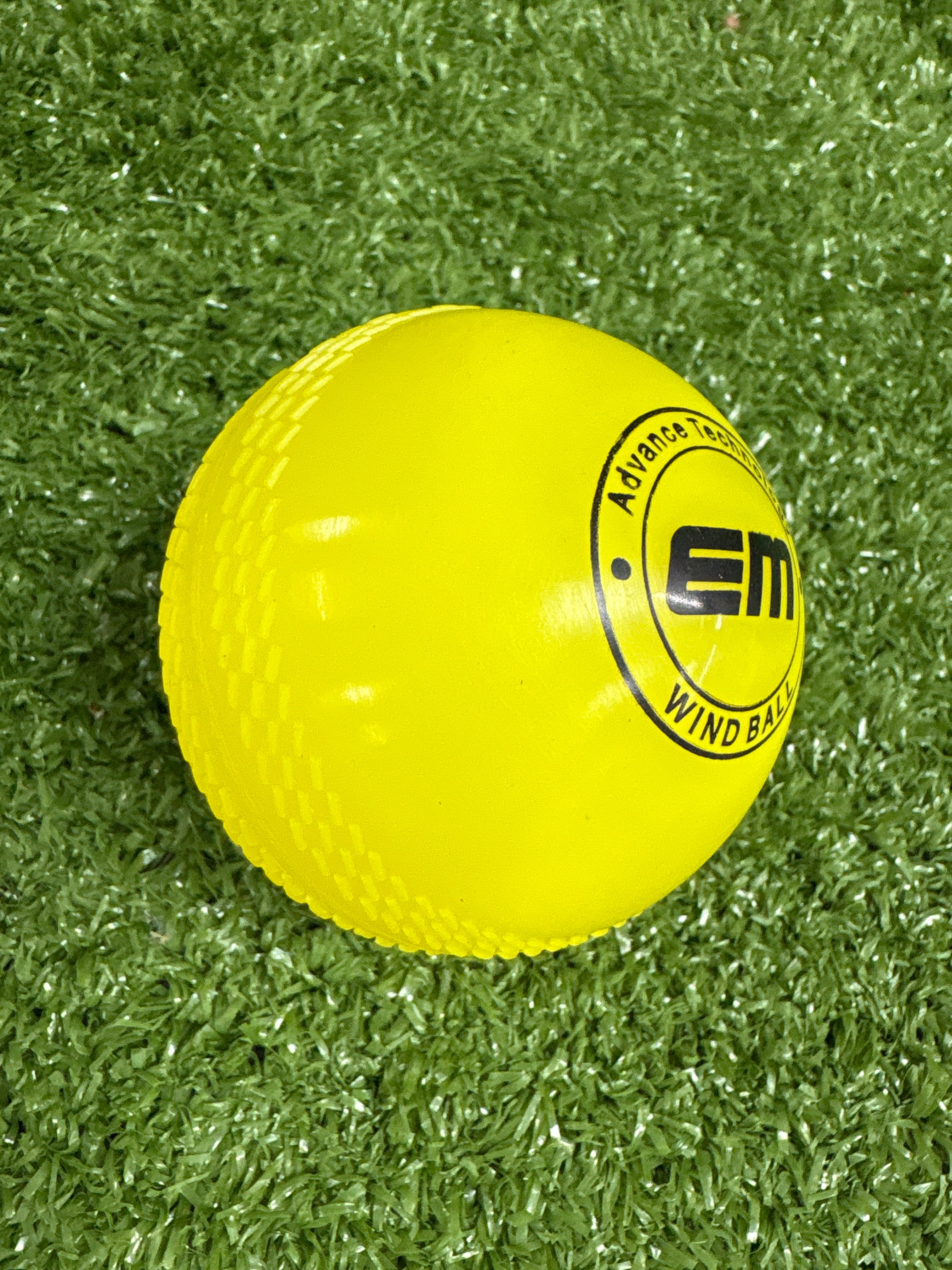 EM Lite Windball Cricket Rubber Ball (90 Grams) - Durable & Lightweight for Practice & Matches - Perfect for Cricket Training, Backyard Games & Sports Enthusiasts