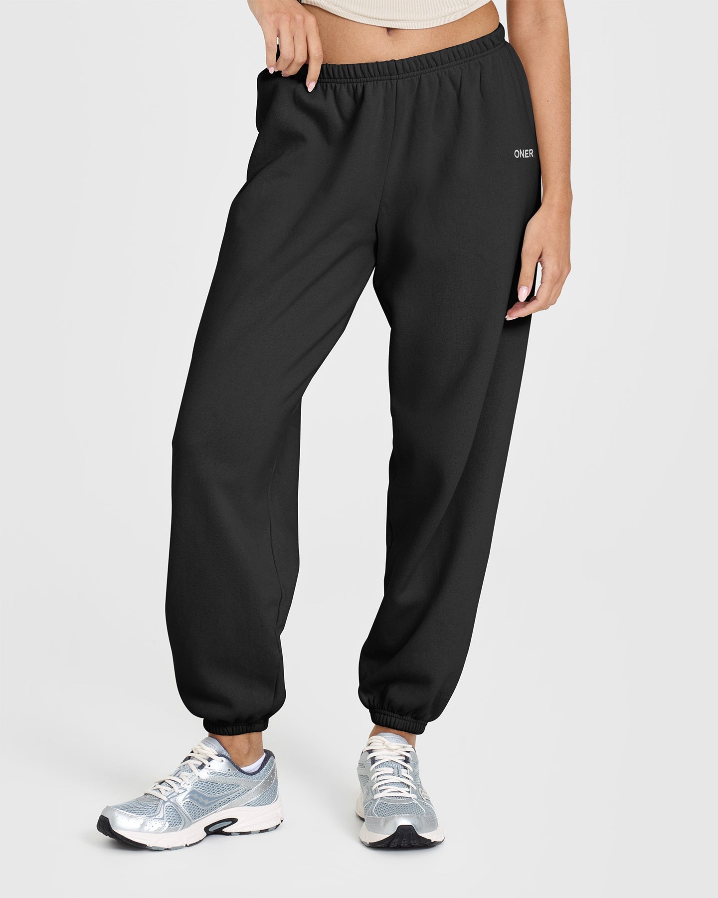Premium Mid-Weight Joggers for Men & Women - Soft Black Comfortable Lounge Pants for Running, Yoga & Casual Wear