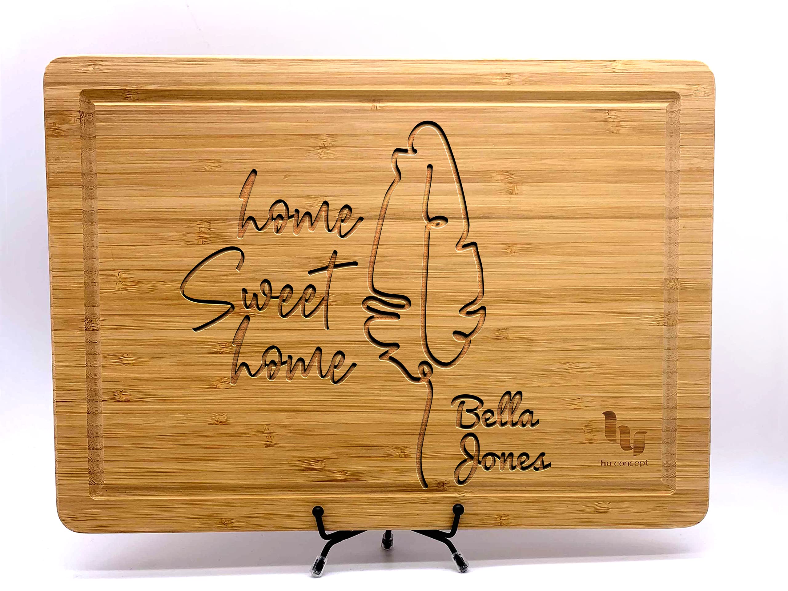 Personalized Wooden Cutting Board - Custom Engraved Housewarming Gift for New Homeowners, Couples & First-Time Buyers - Unique 