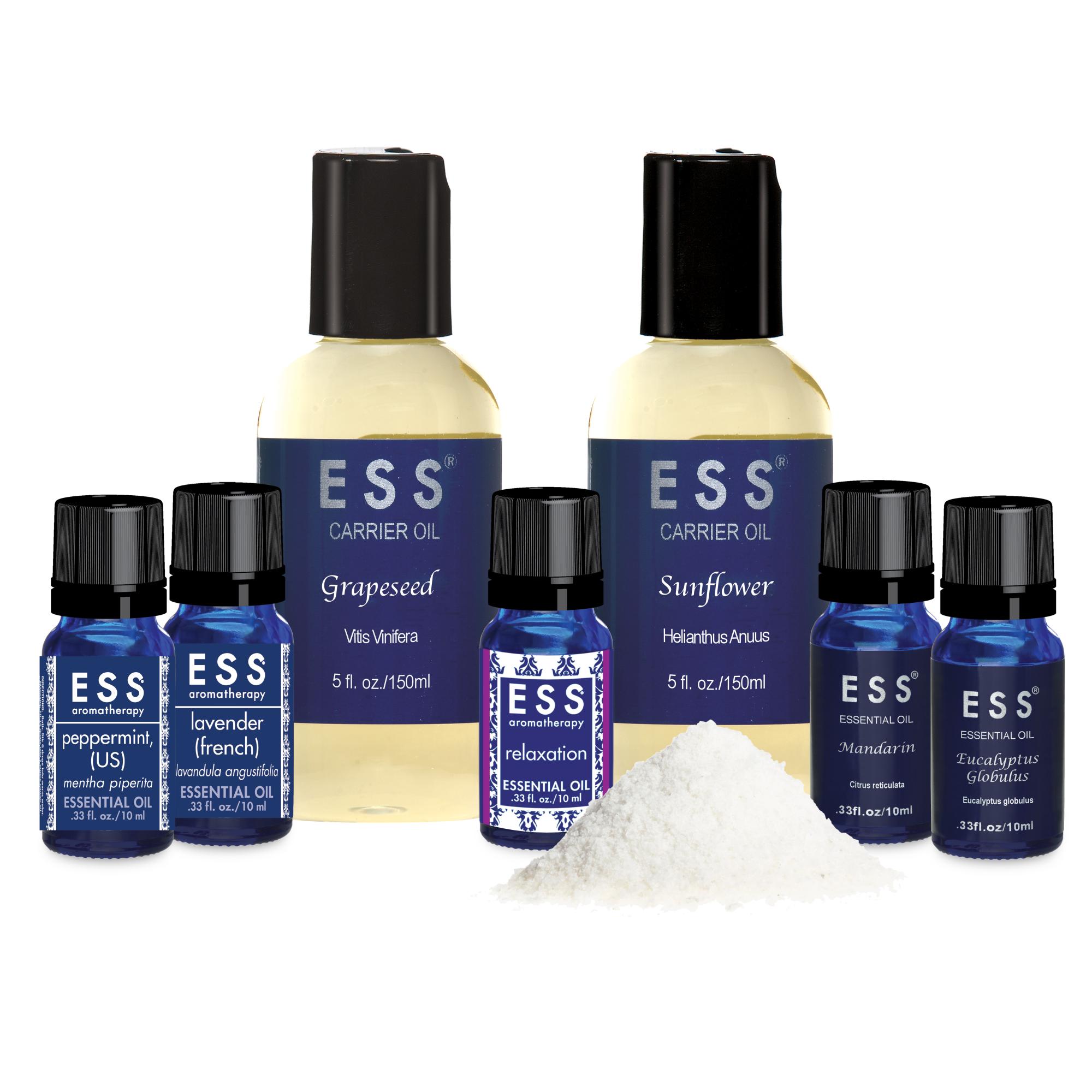8-Piece Aromatherapy Starter Kit with Essential Oils & Diffuser - Perfect for Relaxation, Stress Relief & Home Spa