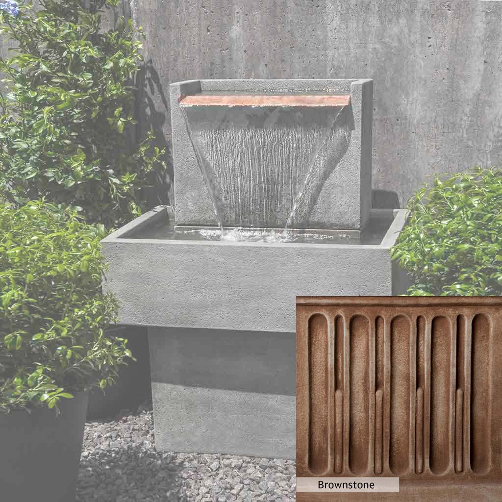 Campania International Falling Water Fountain - Outdoor Garden Waterfall Feature for Patio, Yard, and Landscape Decor | Relaxing Water Sounds for Backyard Oasis
