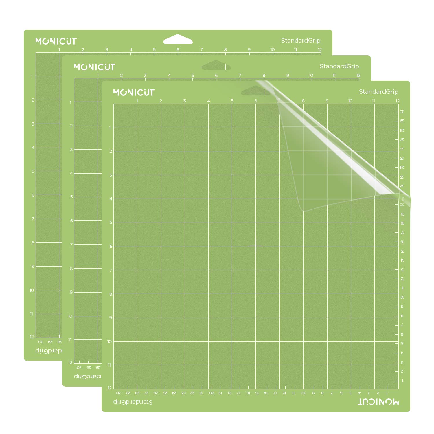 12x12 Standardgrip Cutting Mat 3-Pack - Non-Slip Flexible Craft Mats for Cricut Maker 3/Maker/Explore 3/Air 2/Air/One - Perfect for DIY Crafts, Quilting, Sewing & Scrapbooking - Ideal for Home, Office & Classroom Use
