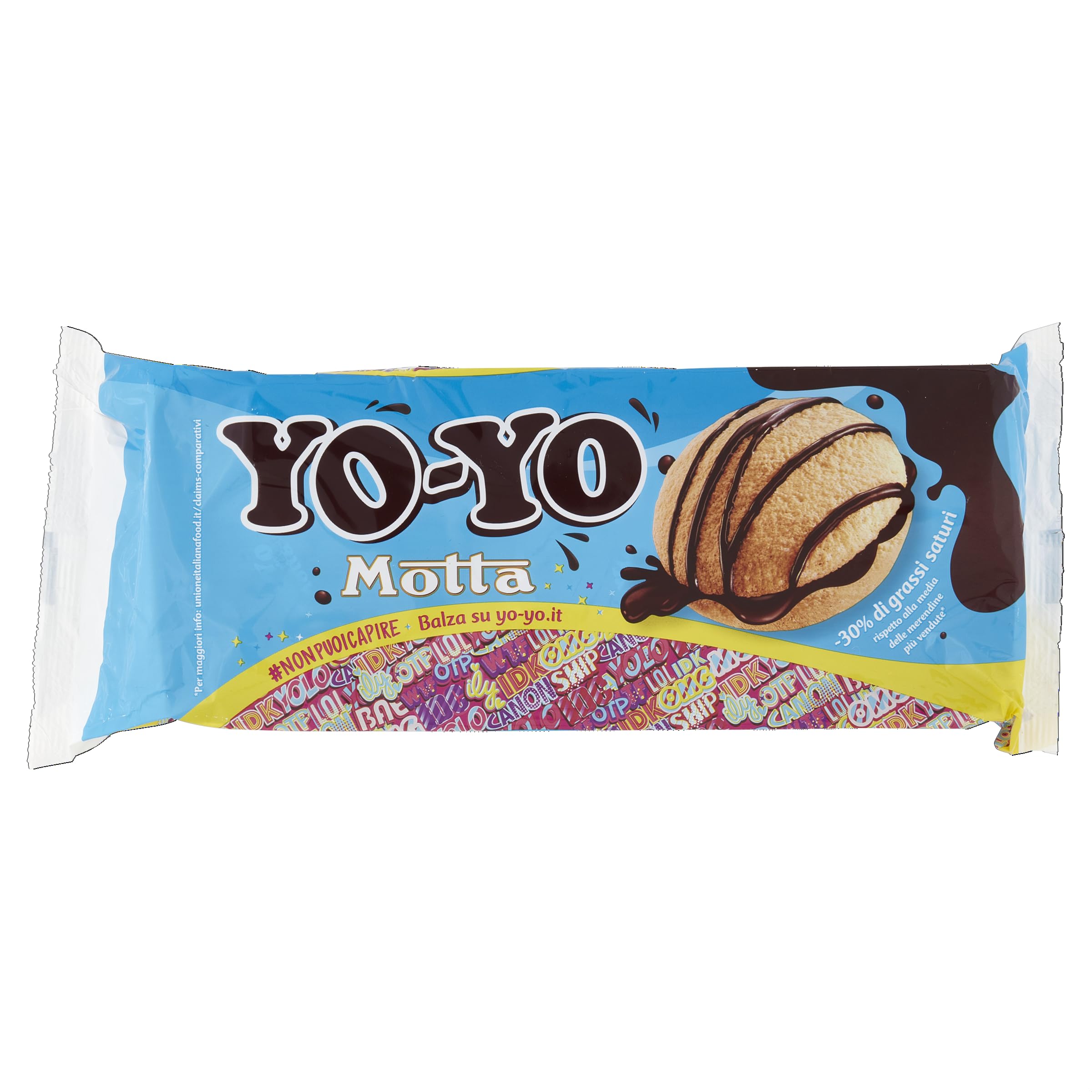 Bauli YO-YO Chocolate Biscuits - Sweet Chocolate Cream Filled Snacks - 6 Pack Mini Cookies for Coffee Time, Office Snacks & Kids Lunch Box Treats