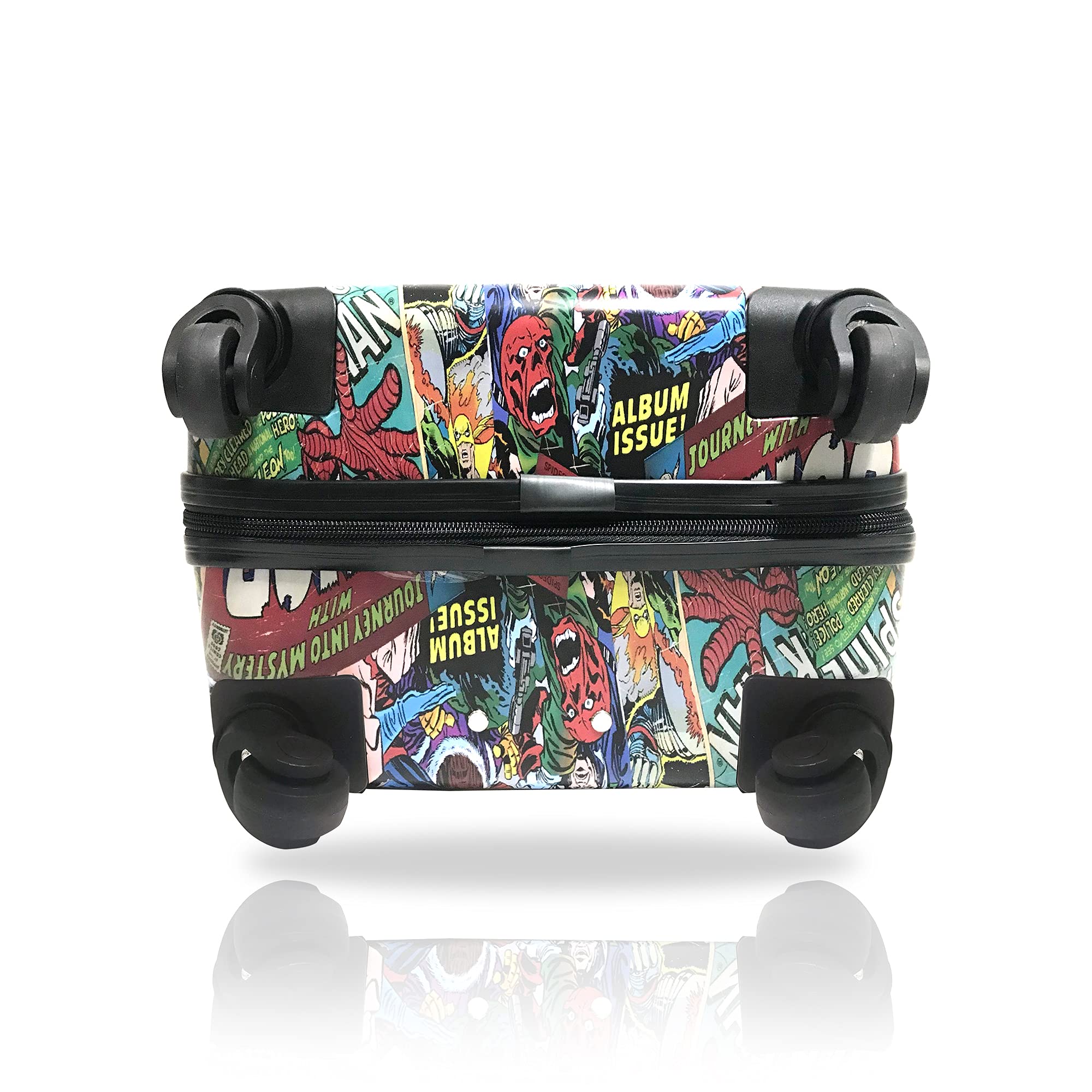 Marvel Comic Heroes 20-Inch Hard-Sided Spinner Luggage | Kids Carry-On Rolling Suitcase for Travel | Lightweight Durable Tween Travel Trolley | Perfect for Airplane Trips, School, and Family Vacations