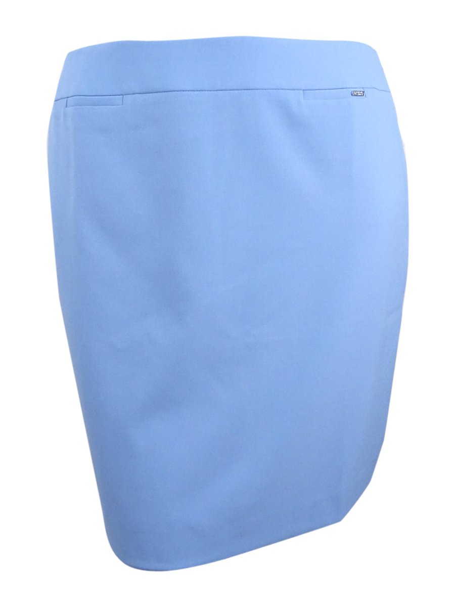Tahari Women's Petite Welt-Pocket Pencil Skirt for Work & Office | Slim Fit Stretch Wool Blend Formal Skirt for Business Women | Perfect for Professional Outfits & Corporate Events