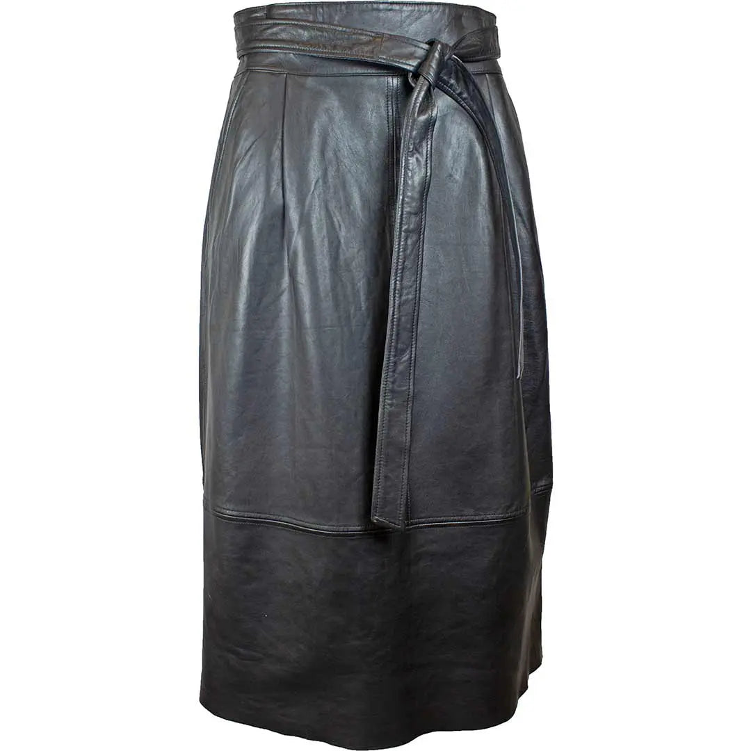 BOL Women's Brit Leather Flair Skirt - Stylish A-Line Mini Skirt for Women | Perfect for Parties, Date Nights & Office Wear