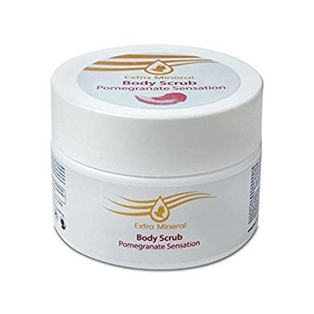 Exfoliating Body Scrub with Pomegranate Extract - 350g Natural Skin Polish for Smooth & Glowing Skin | Perfect for Dry Skin Care & Spa Day at Home