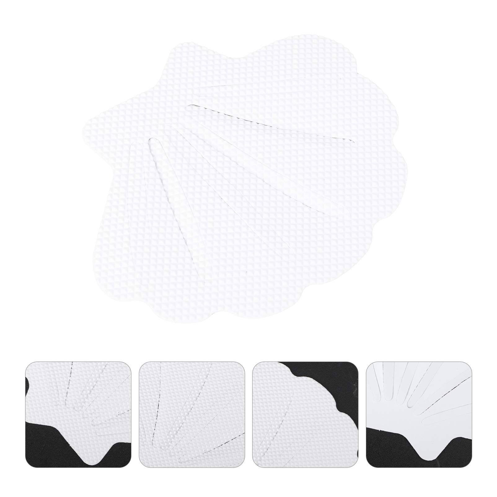 IPetBoom 12-Pack Non-Slip Bathtub Stickers | Anti-Slip Shower Treads for Bathroom Safety | Waterproof Adhesive Floor Stickers for Kids & Seniors | Perfect for Bathtubs, Showers, and Tile Floors