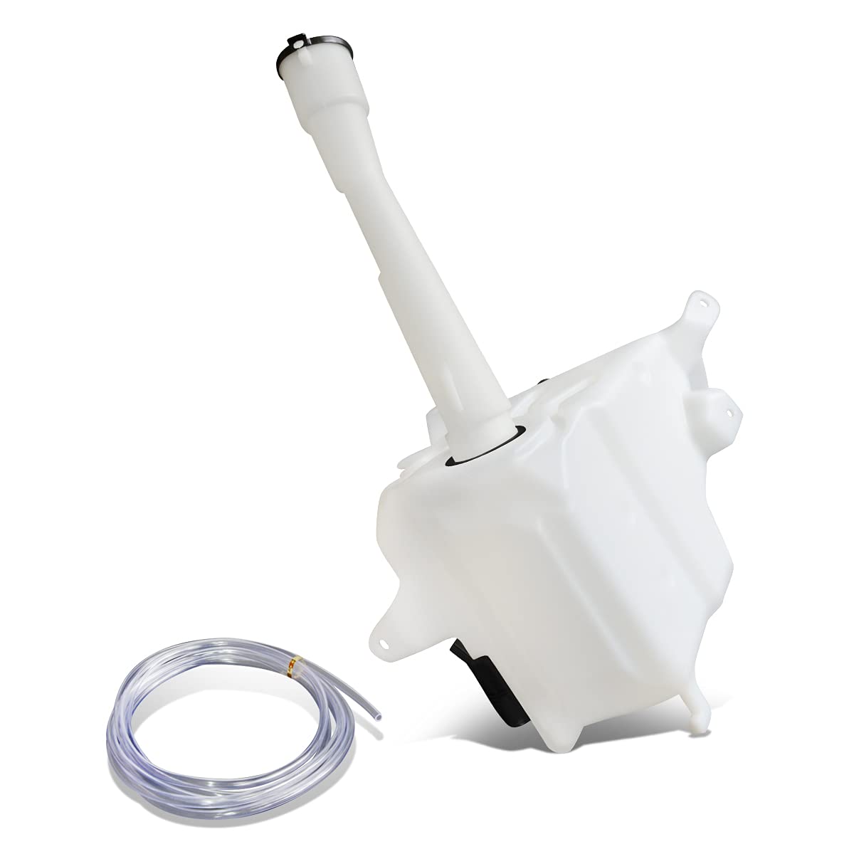 Factory Style Car Windshield Washer Reservoir Tank with Cap, Filler Tube & Sensor - Compatible with 2001-2004 Toyota Tacoma | Replacement Washer Fluid Container for Off-Roading & Winter Driving