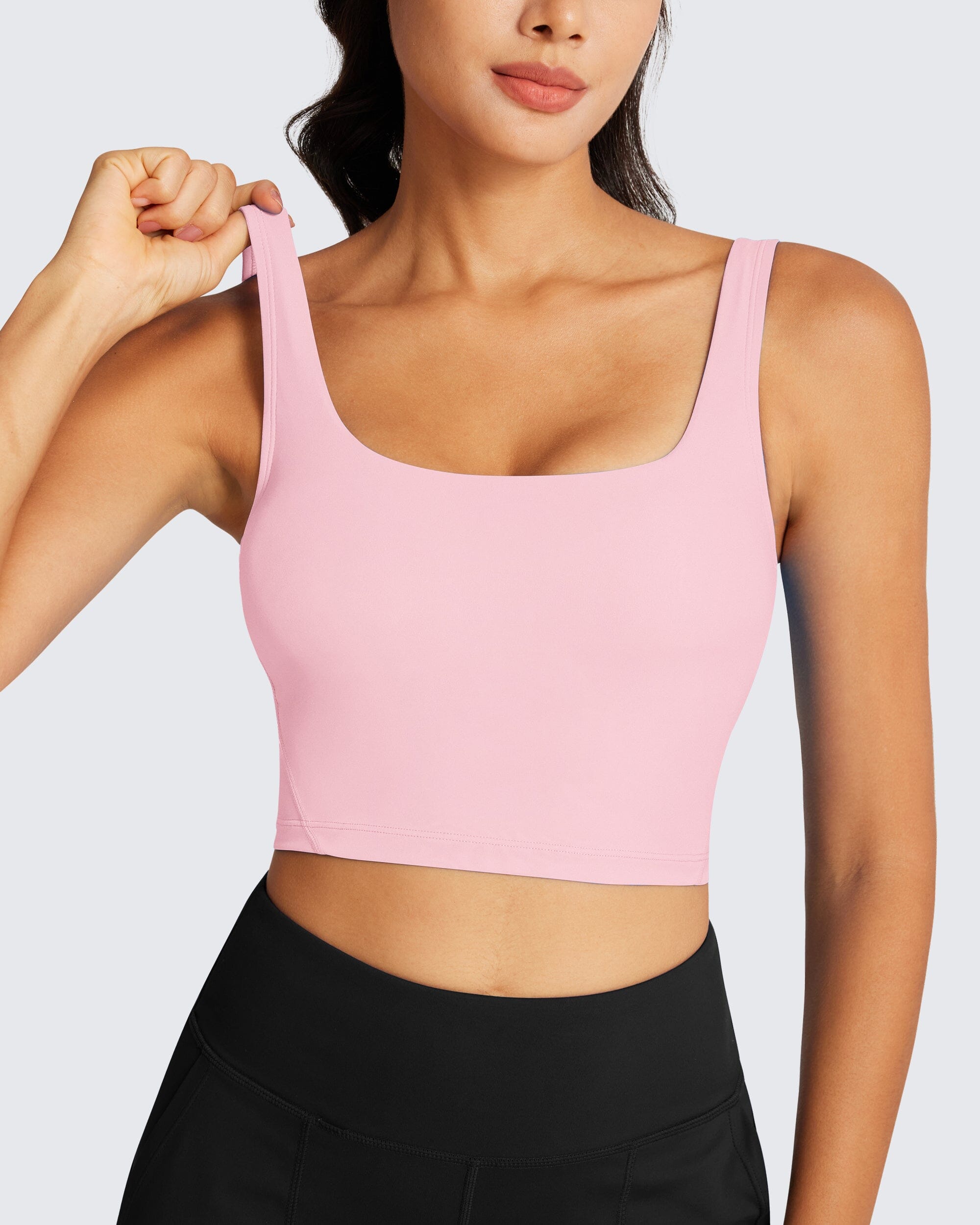 High Support Longline Padded Sports Bra for Women - Comfortable Workout Top for Running, Yoga & Gym - Moisture Wicking & Breathable Activewear