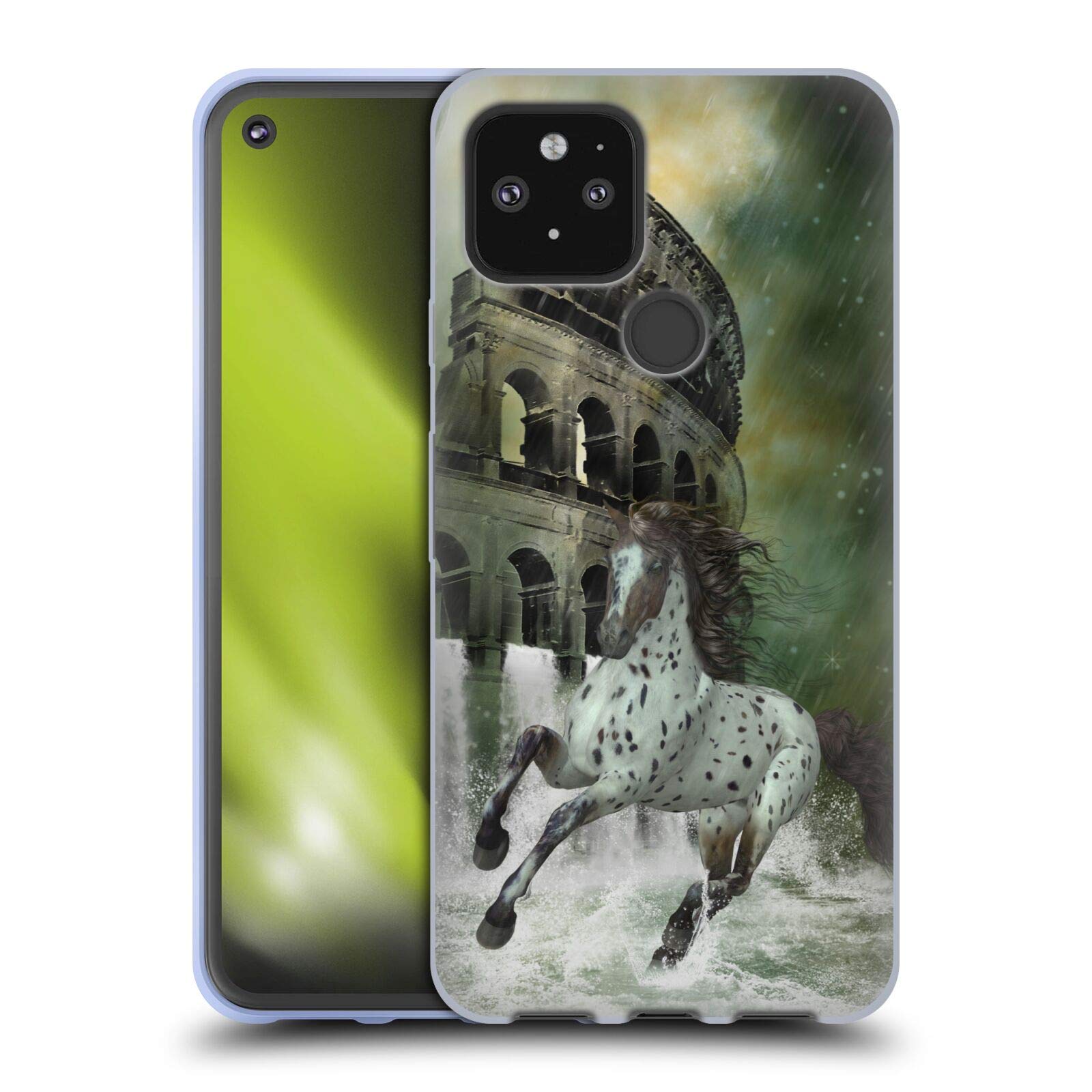Simone Gatterwe Horses Soft Gel Case for Google Pixel 5 | Artistic Phone Cover for Nature Lovers
