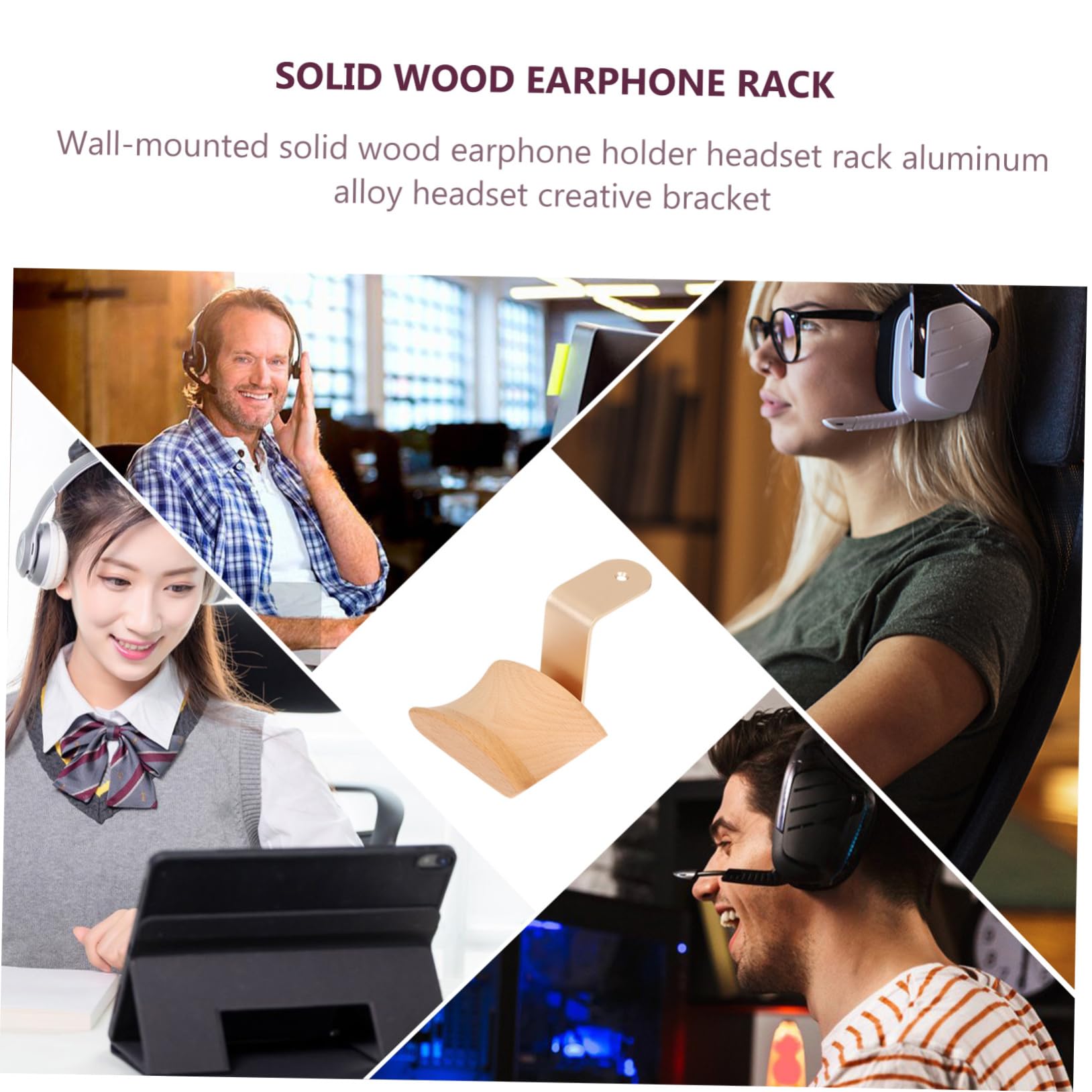 Zerodeko 4 Pack Heavy Duty Headphone Holder Clip - Anti-Slip Earphone Hanger with Sturdy Stainless Steel Construction - Perfect for Desk, Office, Gaming Setup & Headphone Storage Organization