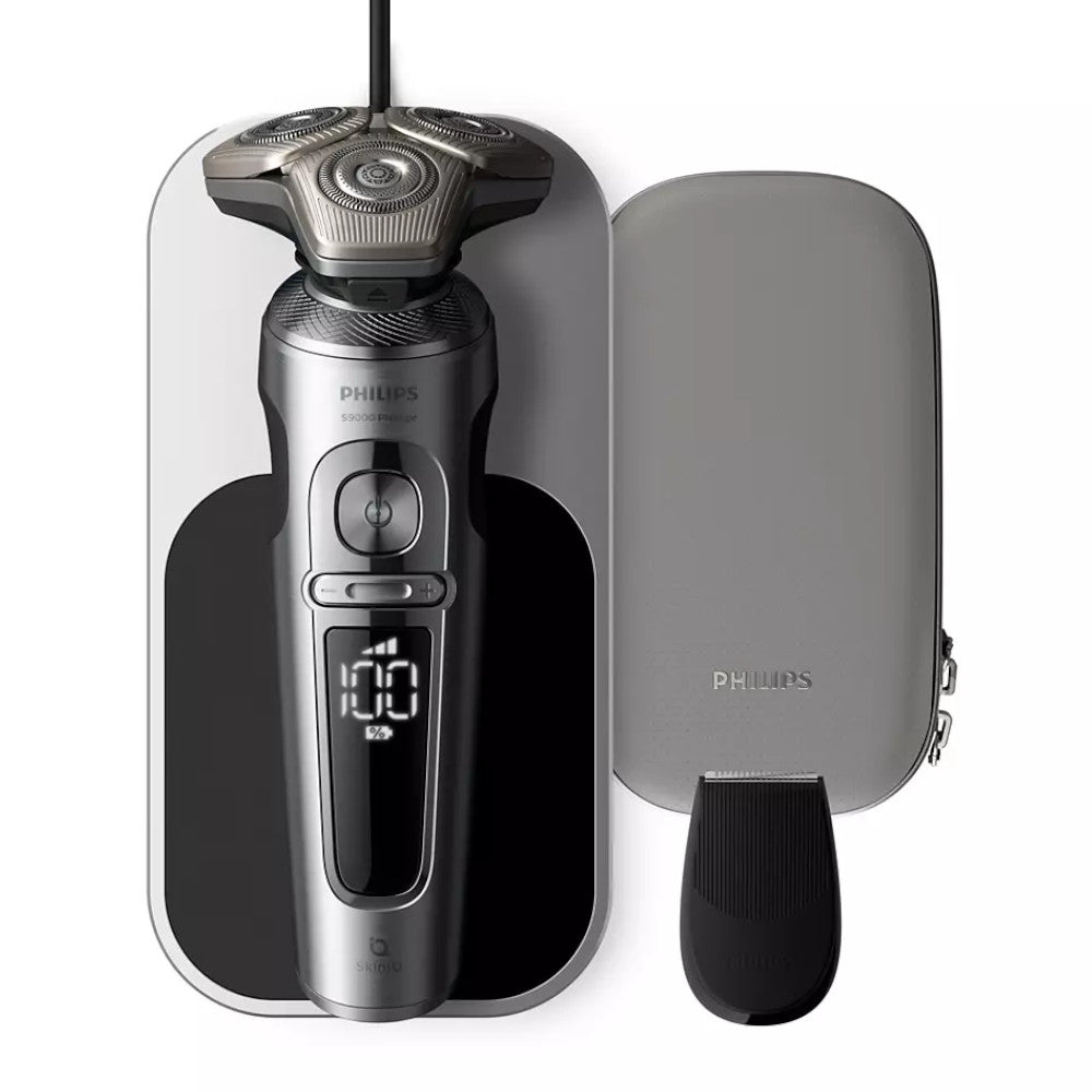 PHILIPS SP9871/13 S9000 Prestige Wet & Dry Electric Razor for Men with SkinIQ Technology - Waterproof Shaver for Sensitive Skin, Travel & Daily Grooming