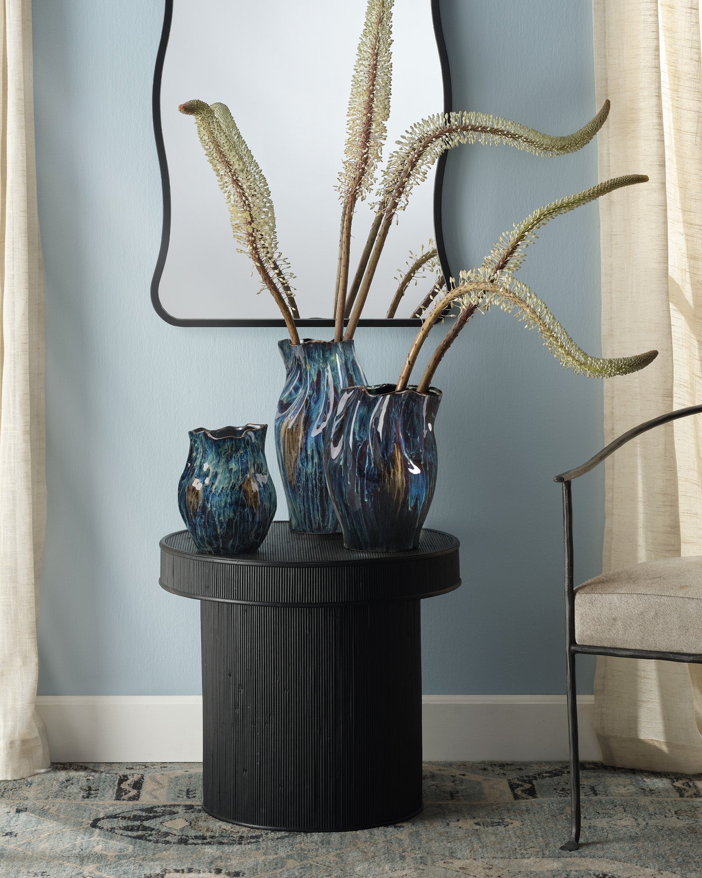 Whirl Vase Small - Elegant Ceramic Decorative Vase for Home & Office Decor - Perfect for Flowers, Centerpieces, and Modern Interior Design