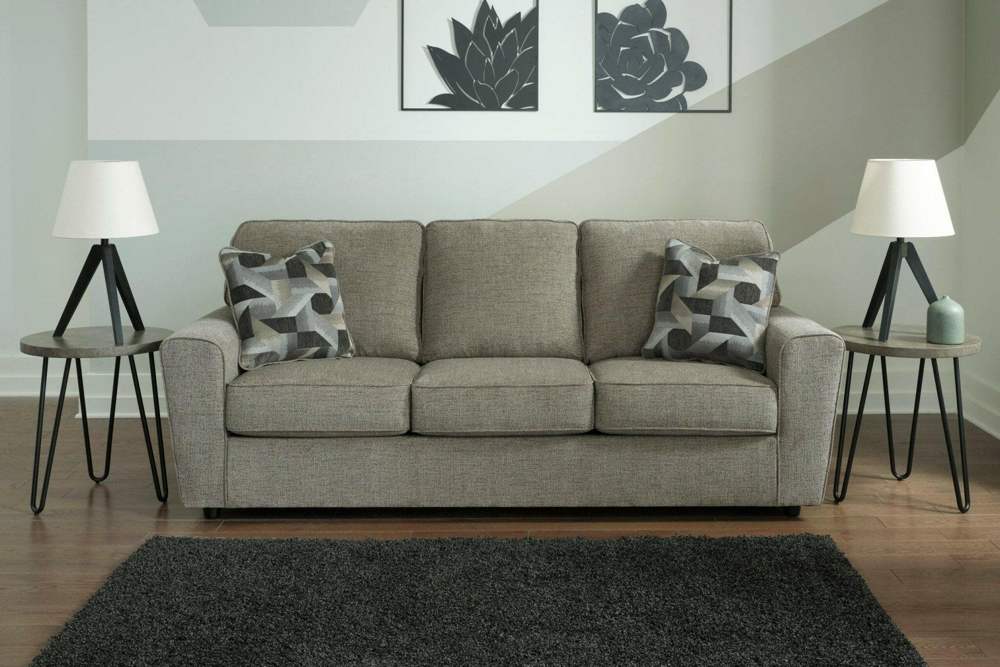 Cascilla Pewter Sofa 2680538 - Modern Gray Fabric Sectional Couch for Living Room, Lounge & Family Room - Comfortable & Stylish Home Furniture