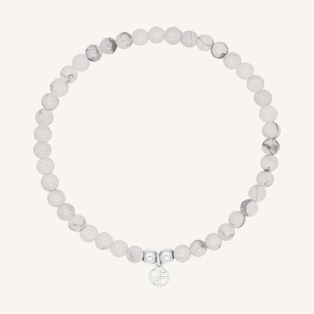 Howlite Luminous Bracelet - Stone of Clarity & Calming Energy | Natural Gemstone Jewelry for Meditation, Stress Relief & Spiritual Healing
